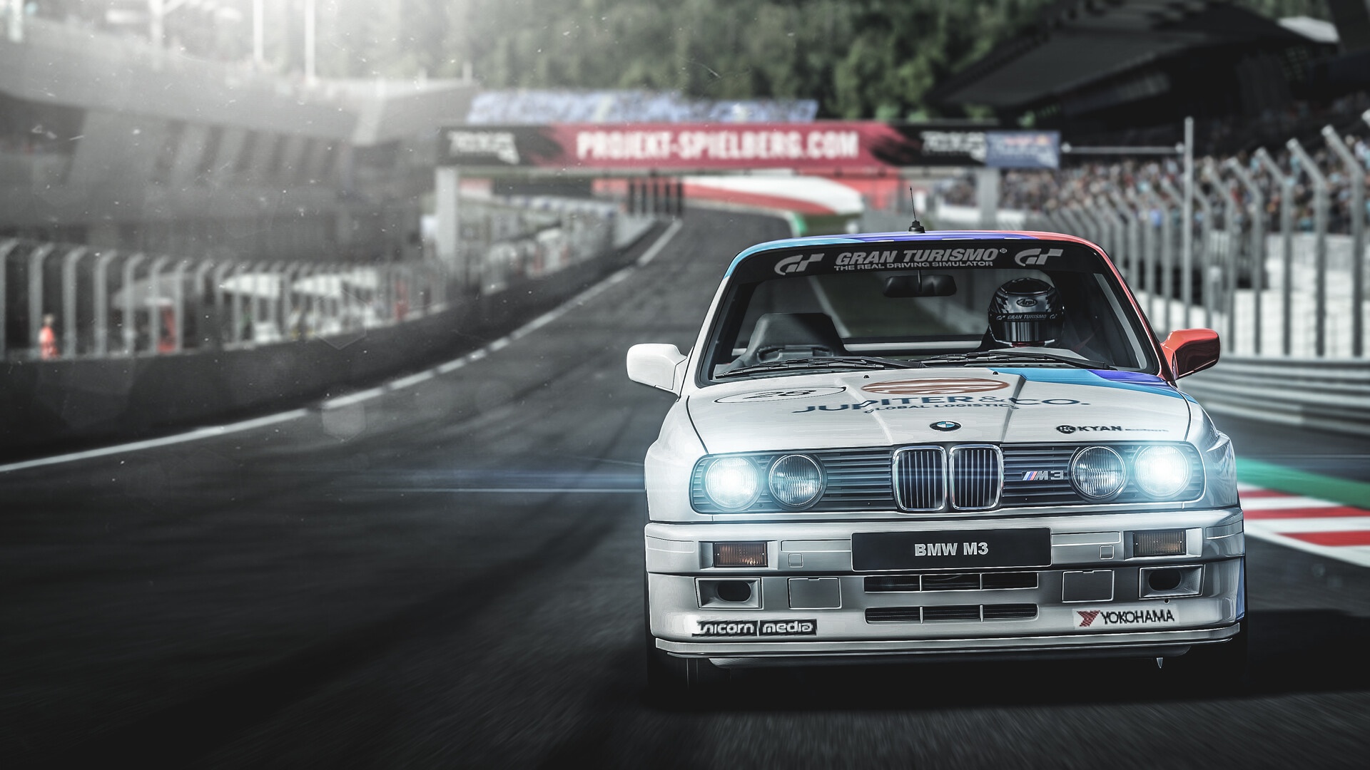 Wallpaper, car, race cars, vehicle, racing, BMW M3, white cars 1920x1080