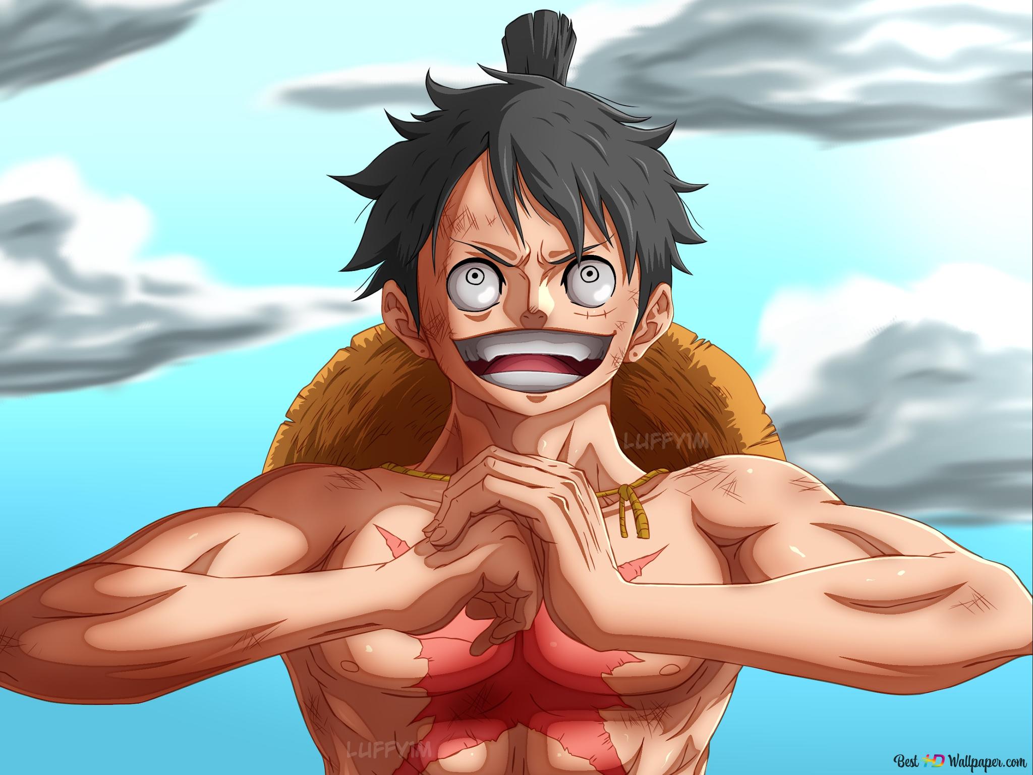 Luffy Happy To Fight 3 2K wallpaper download