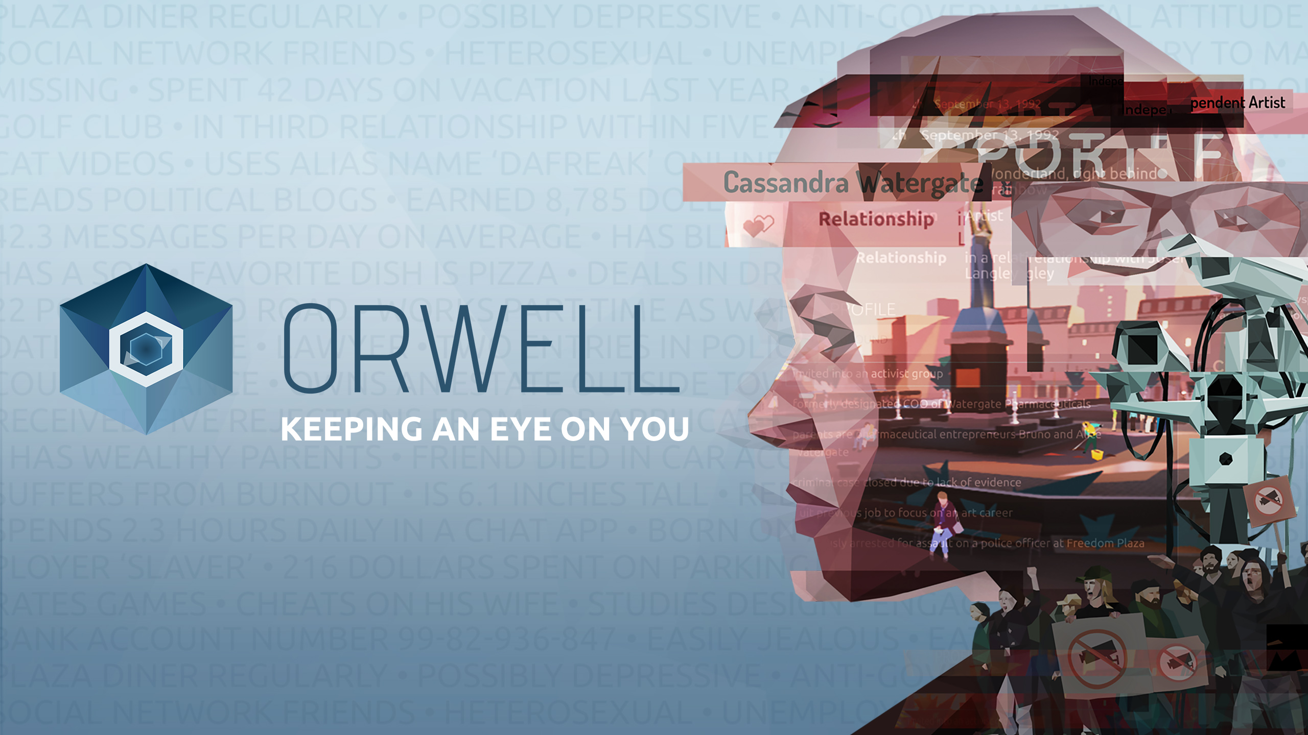 Orwell: Keeping an Eye on You. Download and Buy Today Games Store