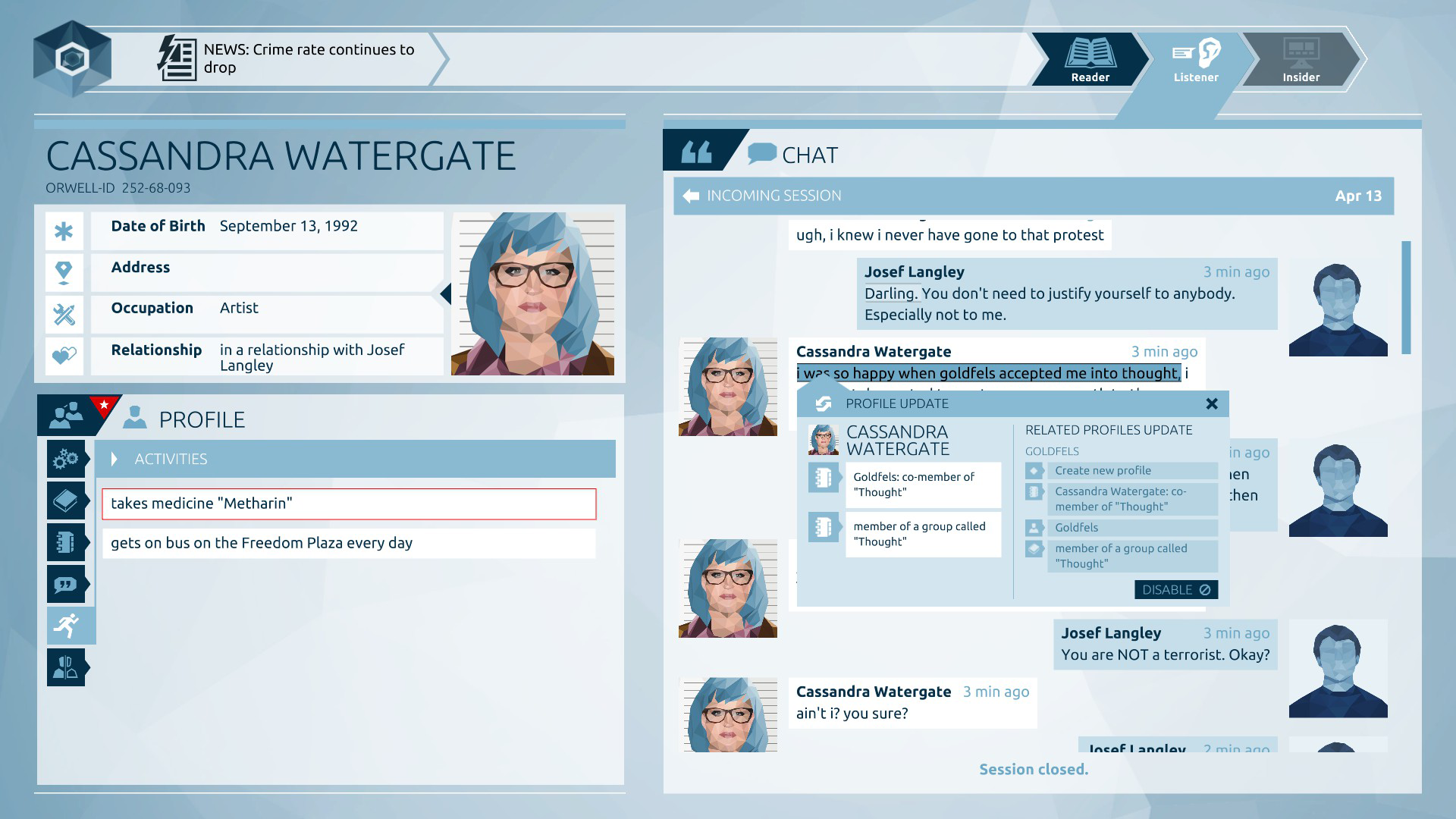 Orwell: Keeping an Eye on You (iOS)