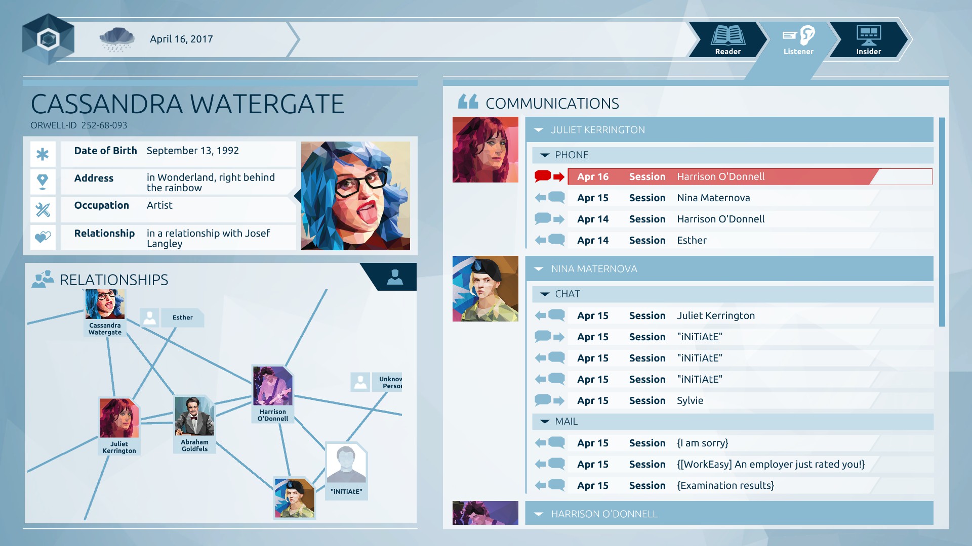 Orwell: Keeping an Eye On You Game, Mac, PC and iOS Guide Gaming Database