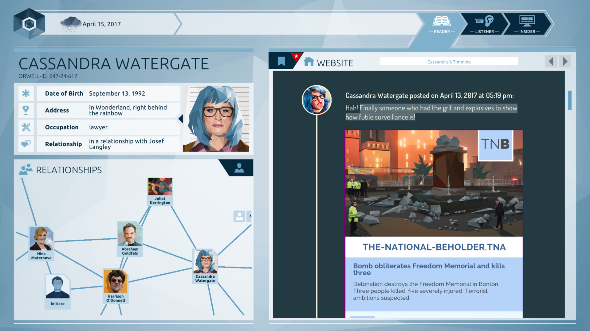 Save 75% on Orwell: Keeping an Eye On You on Steam