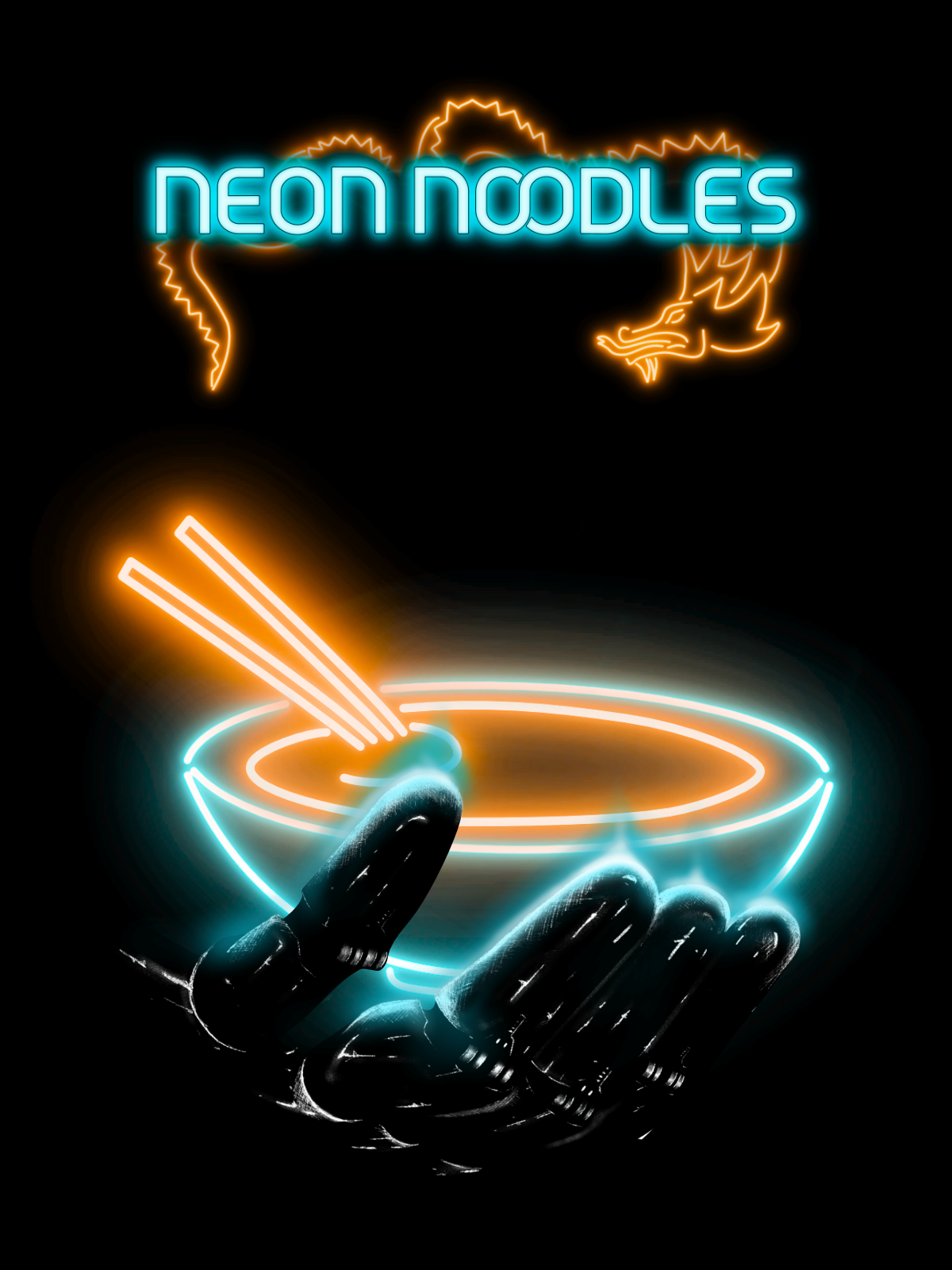 Neon Noodles - Cyberpunk Kitchen Automation Wallpapers - Wallpaper Cave