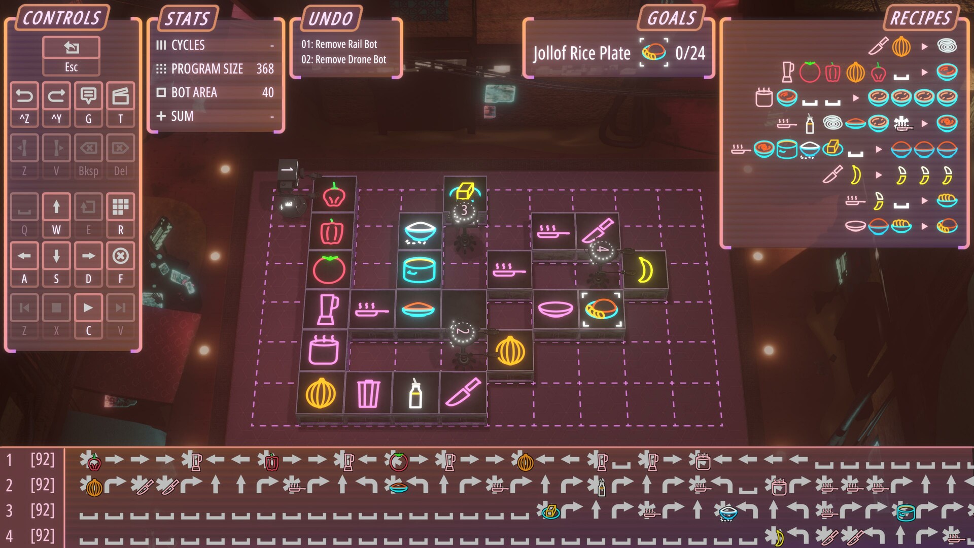 Save 25% on Neon Noodles Kitchen Automation on Steam