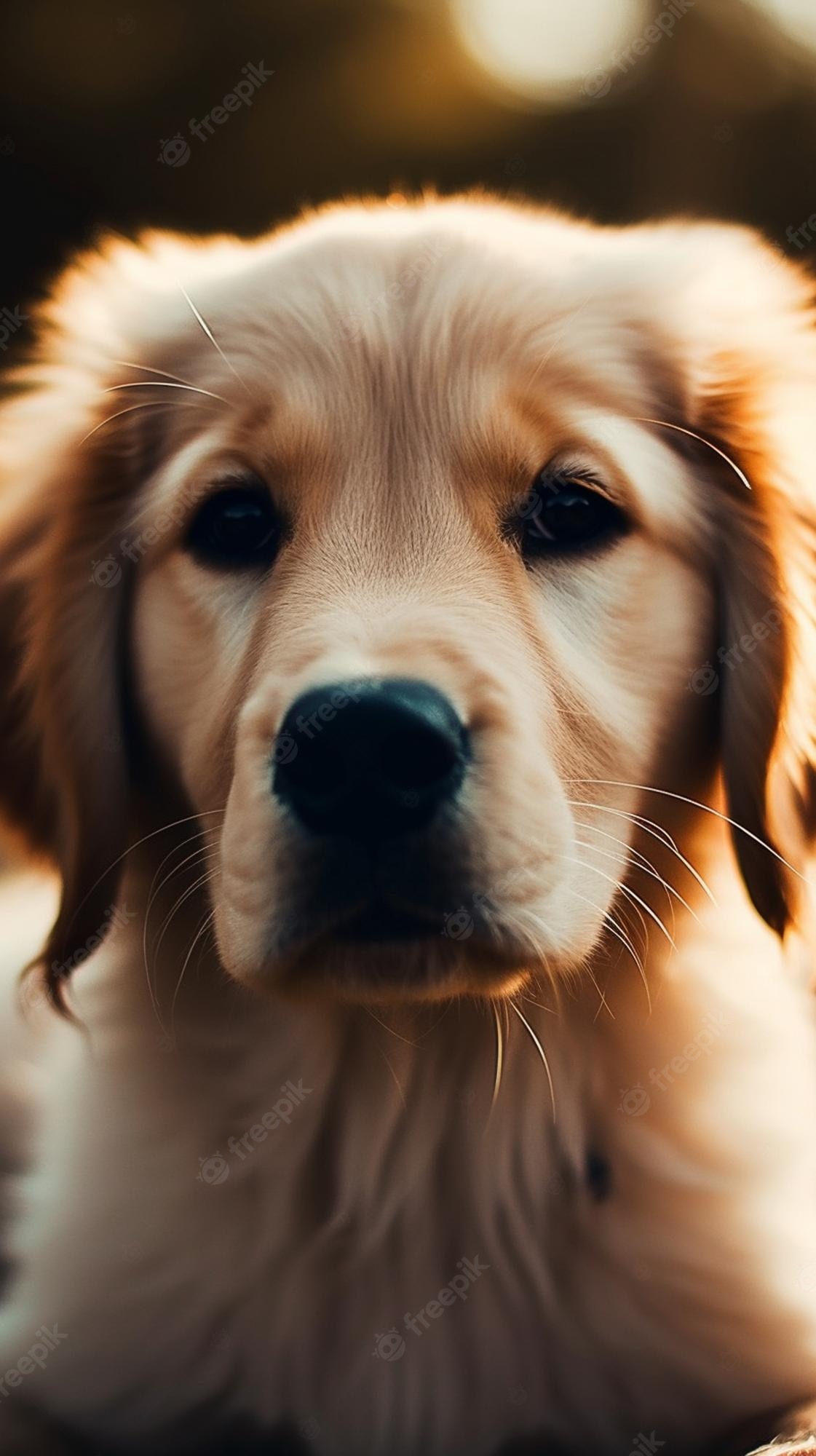 Premium Photo. Golden retriever puppy wallpaper that will make your day