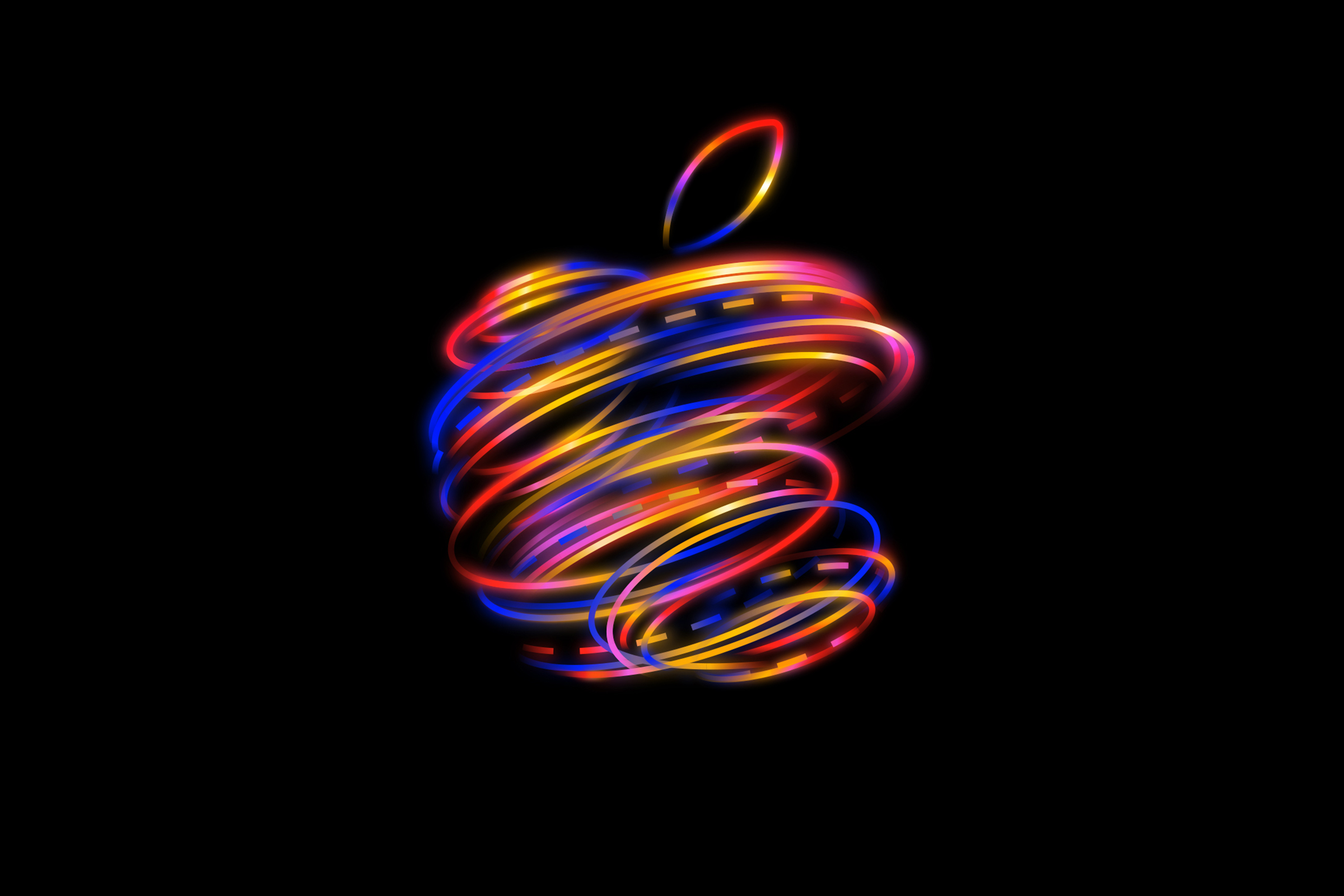Apple turns its gorgeous new logo design into wallpaper for your iPhone and Mac