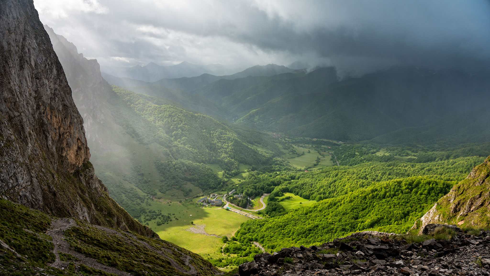 Wallpaper, espana, Spain, Montana, cantabria, picosdeeuropa, fuented 2048x1152