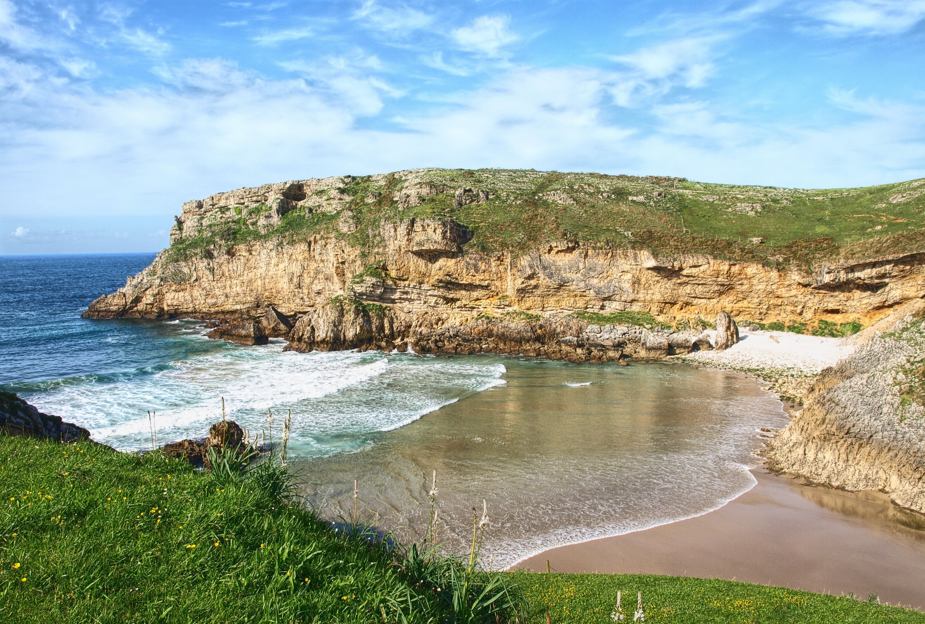 Cantabria, Coast, Spain, Scenery, Cove Gallery HD Wallpaper