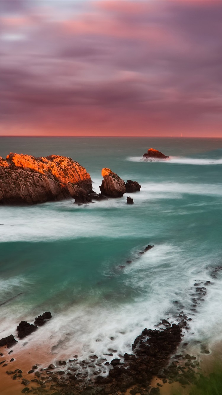 Spain Cantabria Sunset 750x1334 IPhone 8 7 6 6S Wallpaper, Background, Picture, Image