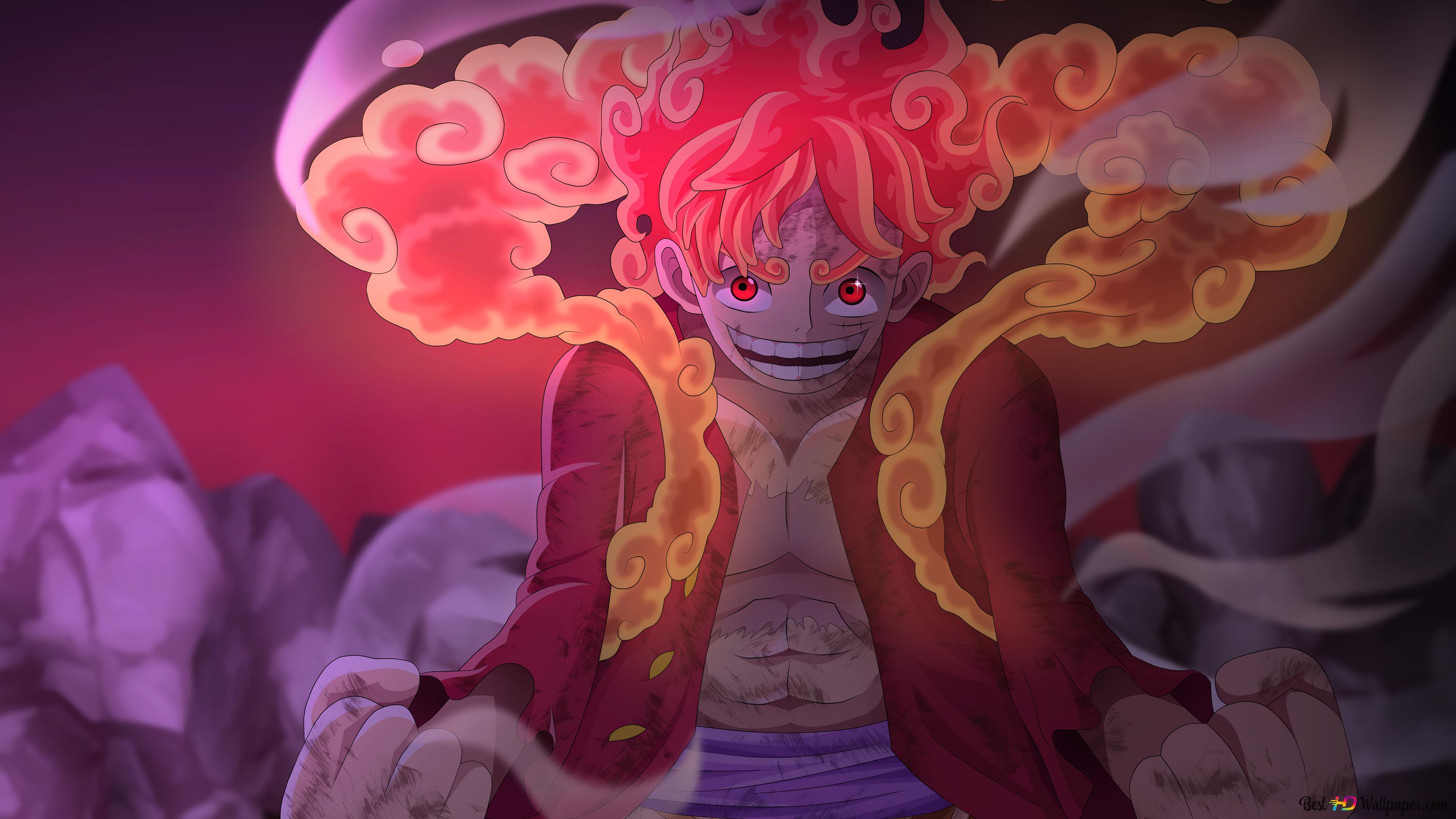 One Piece Gear 5 Sun God Nika 8K wallpaper download
