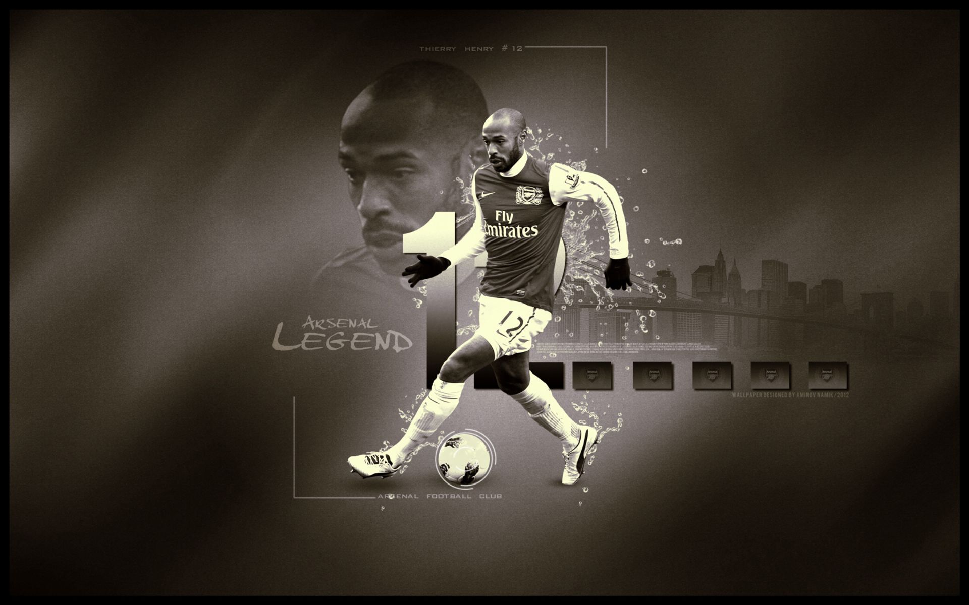 Mobile wallpaper: Sports, Soccer, Arsenal F C, Thierry Henry, 506088 download the picture for free