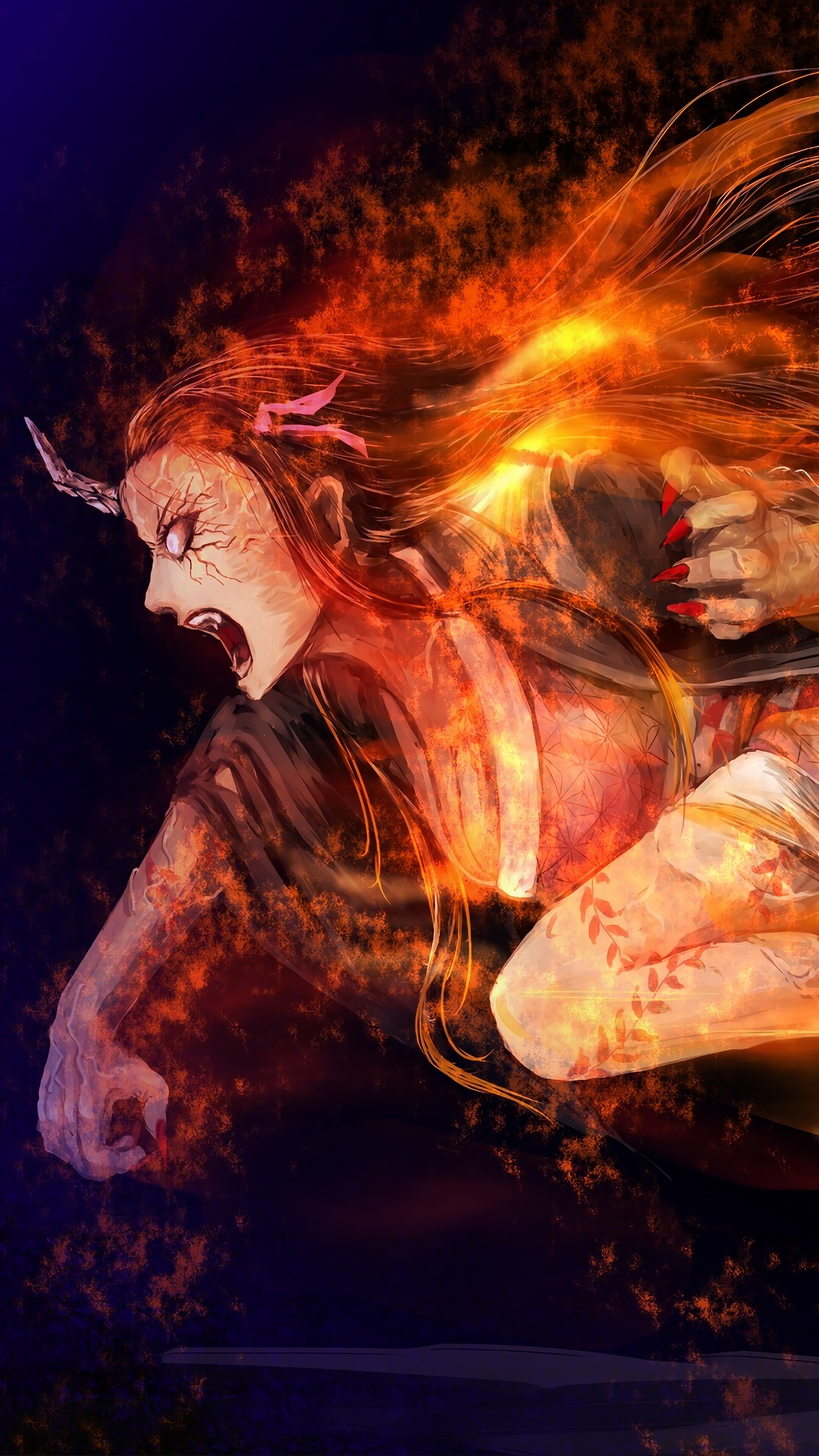 Nezuko, Demon, Kimetsu no Yaiba, 4k Gallery HD Wallpaper