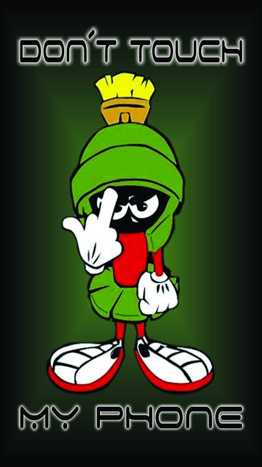 Download Don't Touch My Phone Marvin The Martian Wallpaper