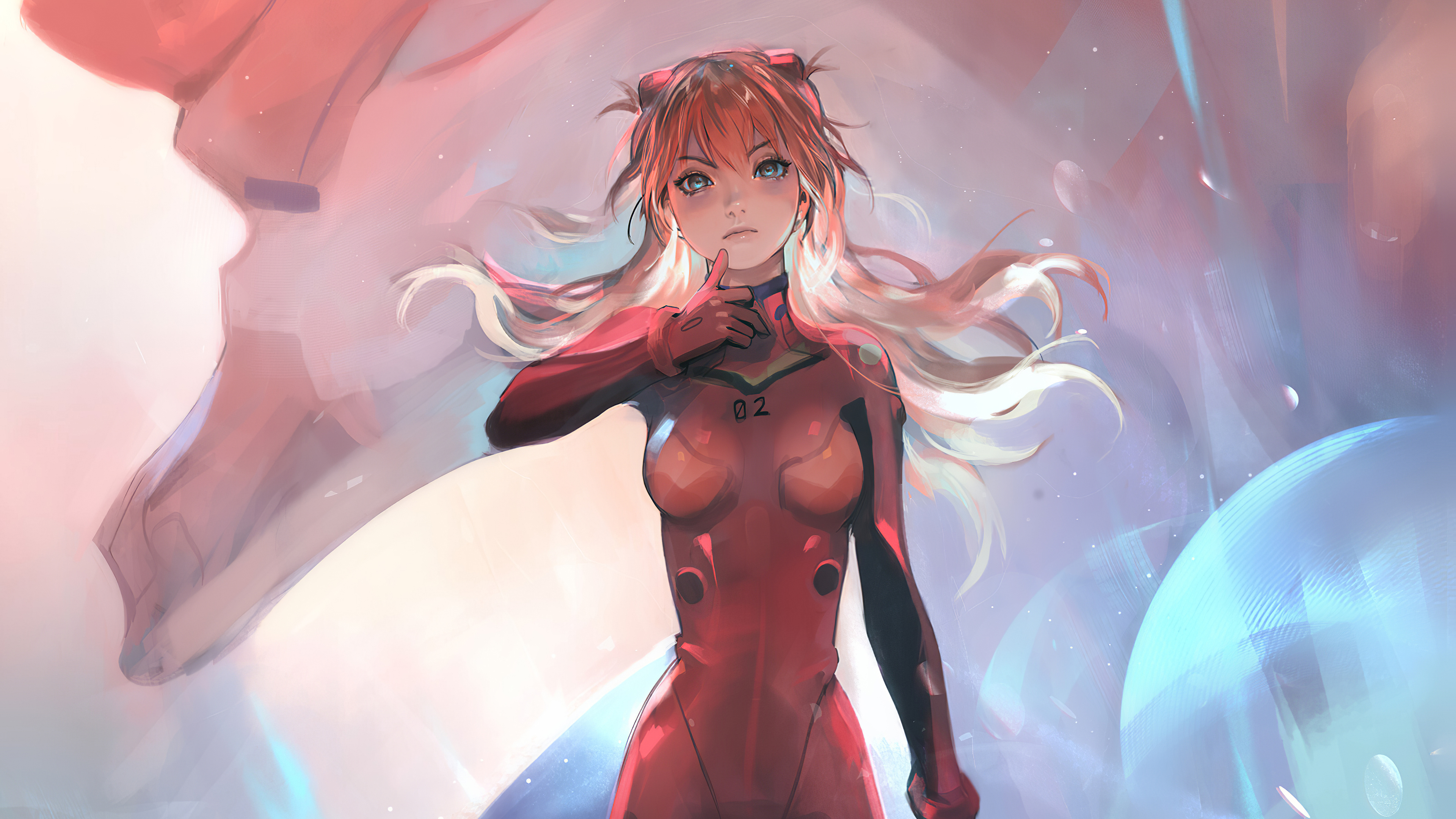 Wallpaper, anime girls, Asuka Langley Soryu, Neon Genesis Evangelion 3840x2160