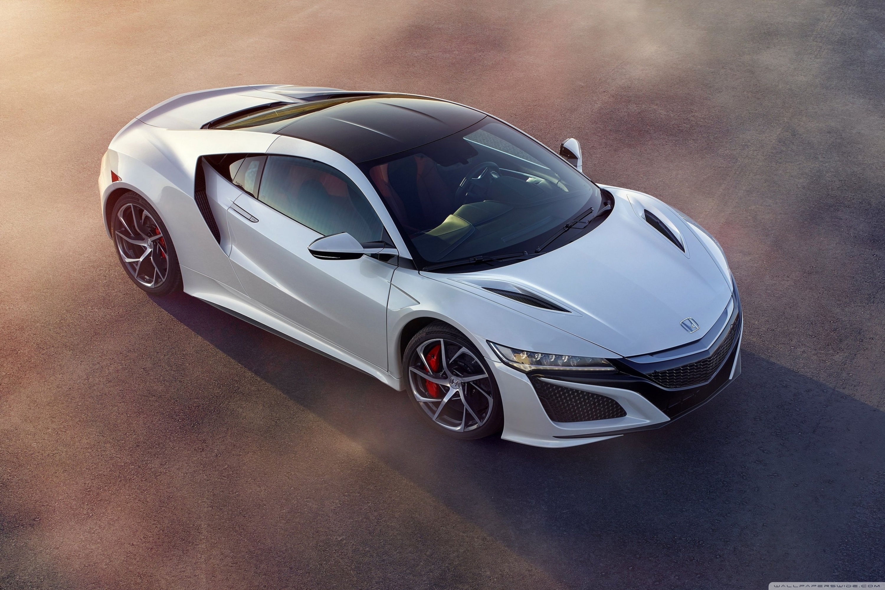 Acura NSX Coupe White Car Ultra HD Desktop Background Wallpaper for 4K UHD TV, Widescreen & UltraWide Desktop & Laptop, Multi Display, Dual Monitor, Tablet