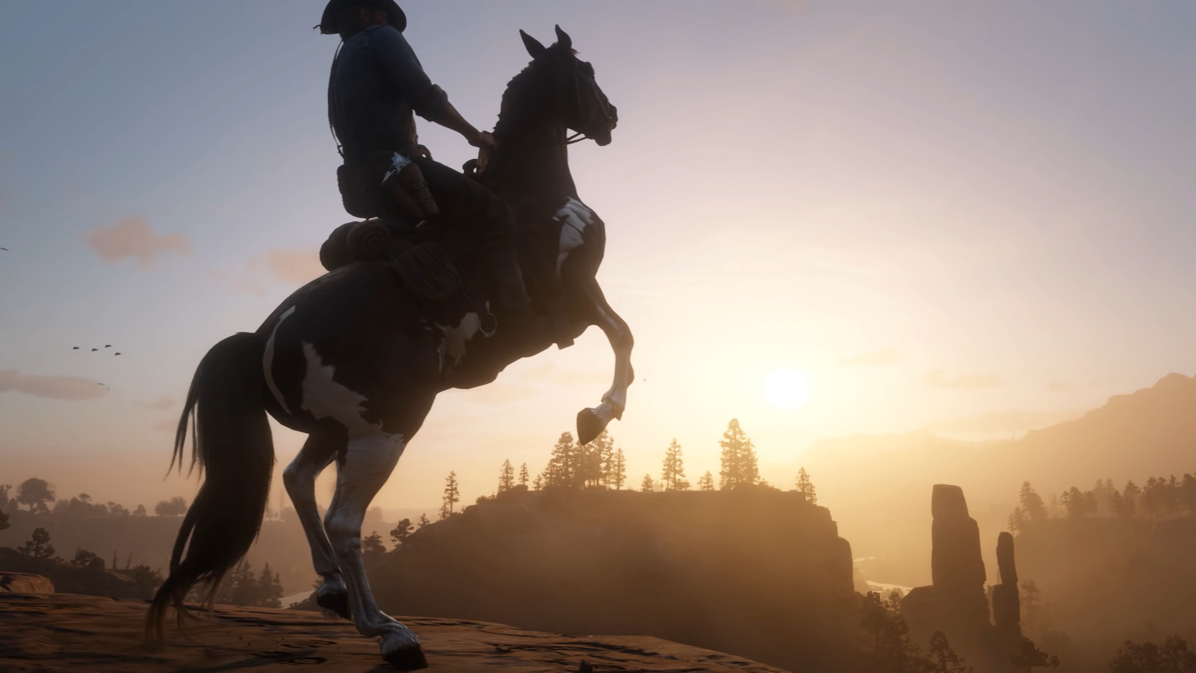Wallpaper Red Dead Redemption 2, screenshot, 4K, Games
