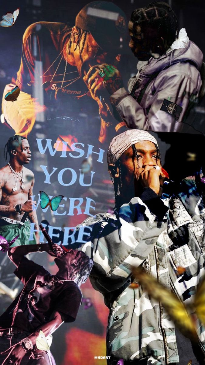 Travis Scott Wallpaper 4K, Nike, American rapper