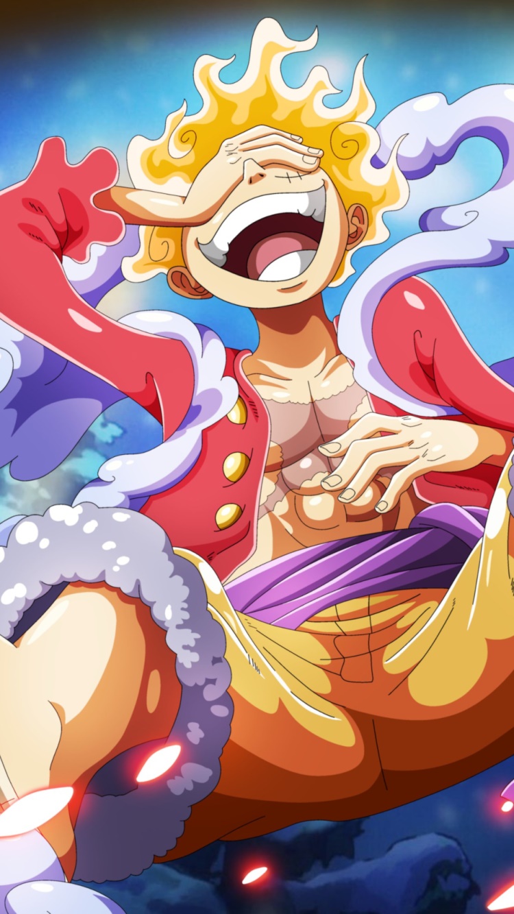 Wallpaper / Anime One Piece Phone Wallpaper, Gear 5 (One Piece), Monkey D. Luffy, 750x1334 free download