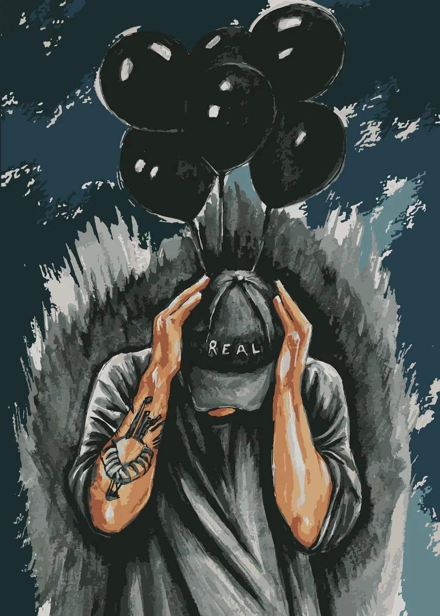 NF rapper nf Nf Wall Art for Living Room and Bedroom Decorations Prints Picture on Canvas 1 Piece Framed or Unframed for Women and Men Gift (8inx12in, Unframe): Posters & Prints