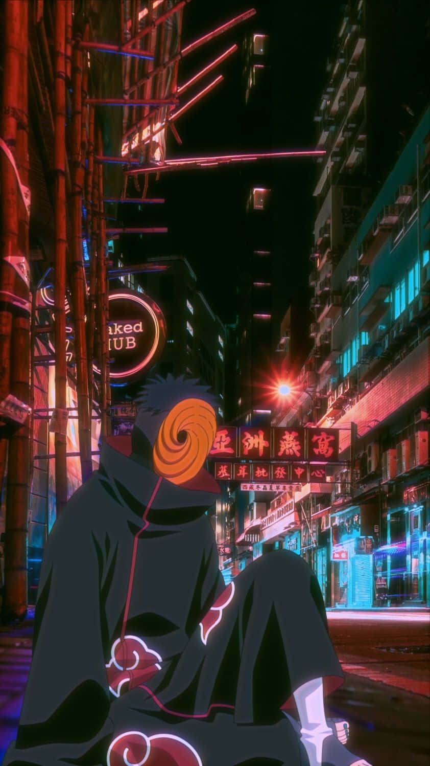 Download Japan Street With Tobi iPhone Wallpaper