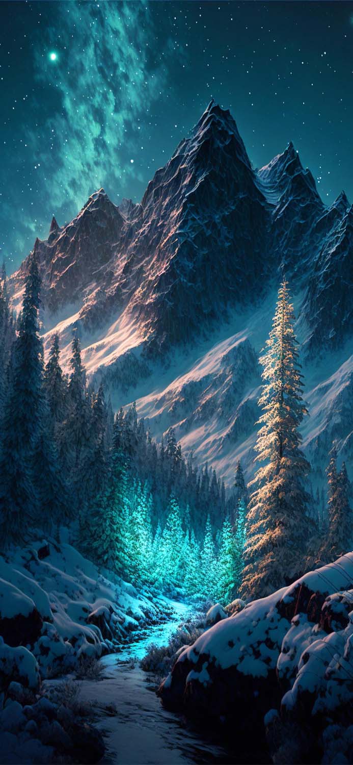 Snow Forest iPhone Wallpaper HD