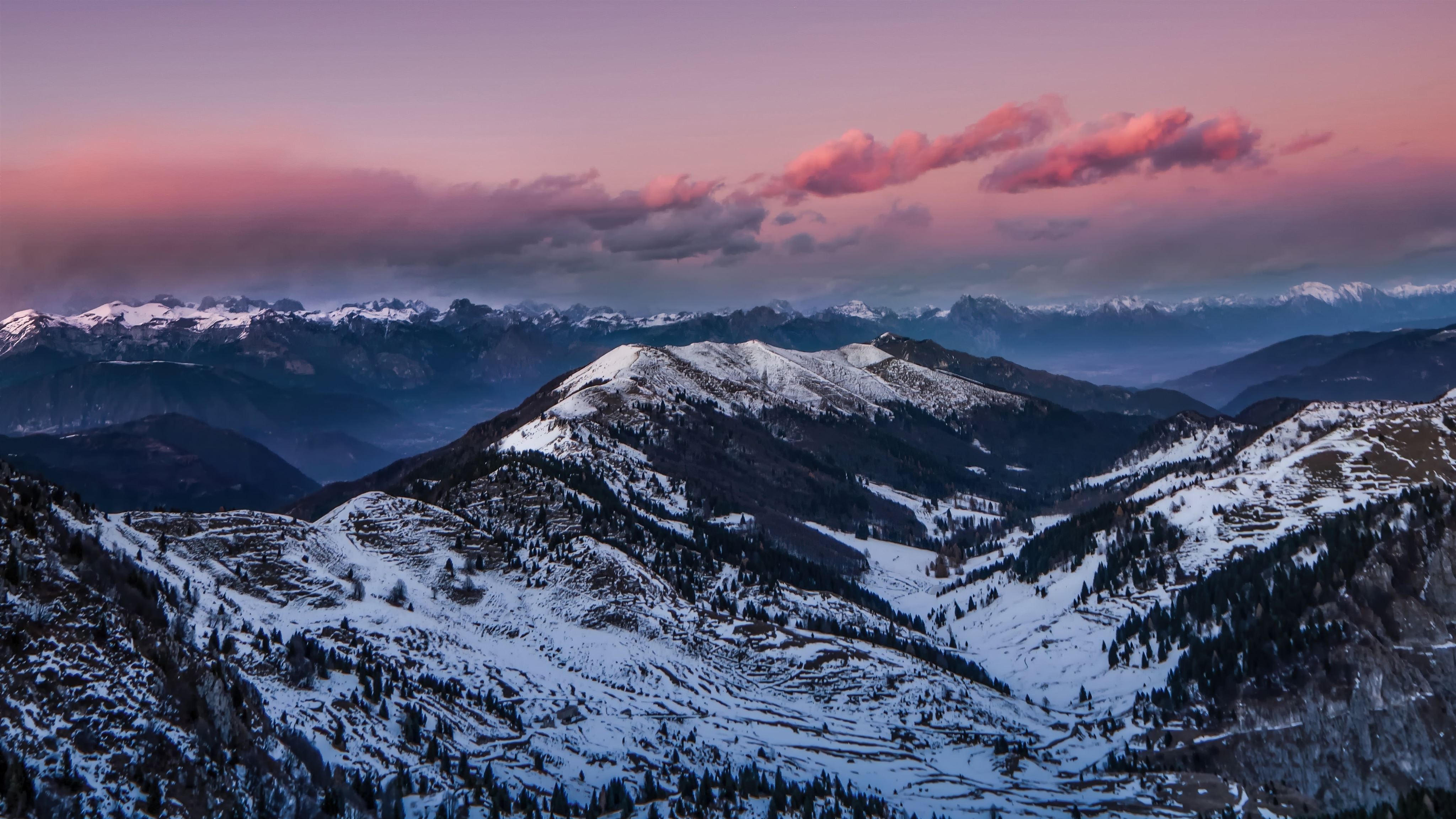 snowy mountain during day time 5k MacBook Air Wallpaper Download
