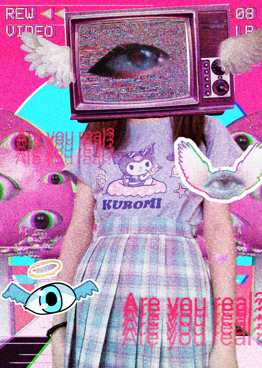 Made a weirdcore wallpaper ｜Fried ice