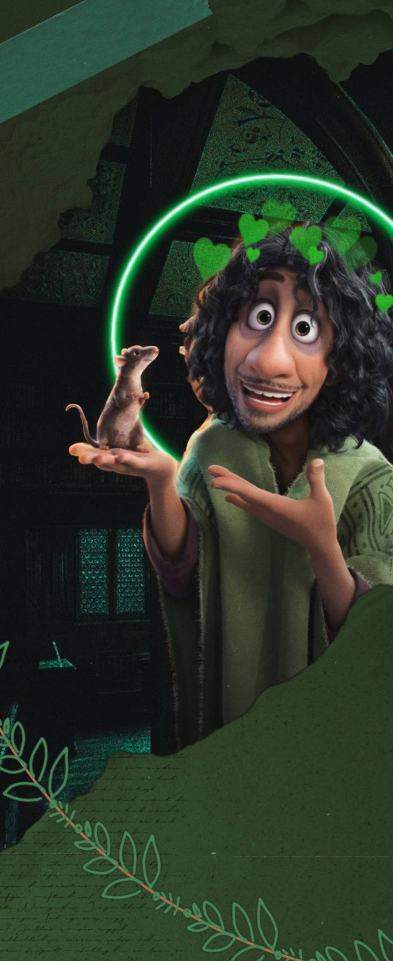 Download Bruno Madrigal With Rat Wallpaper