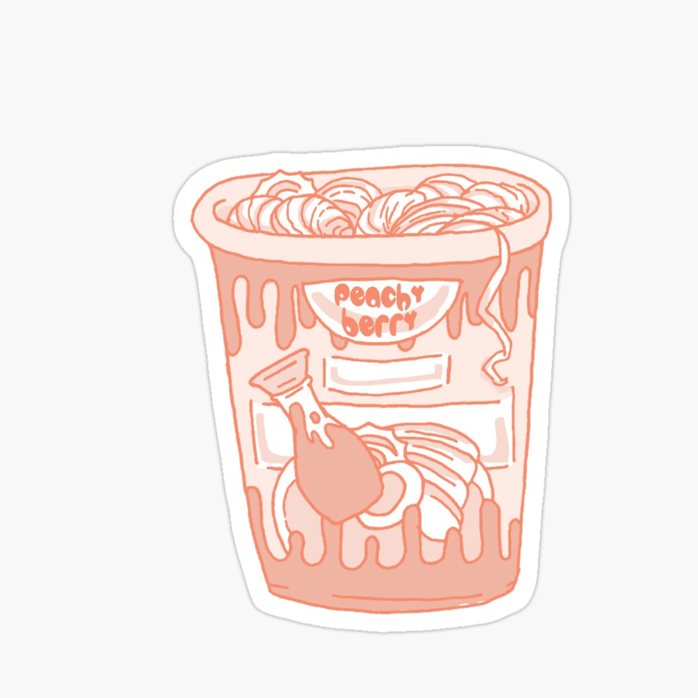 Pastelcore Ramen Pinch Art Board Print