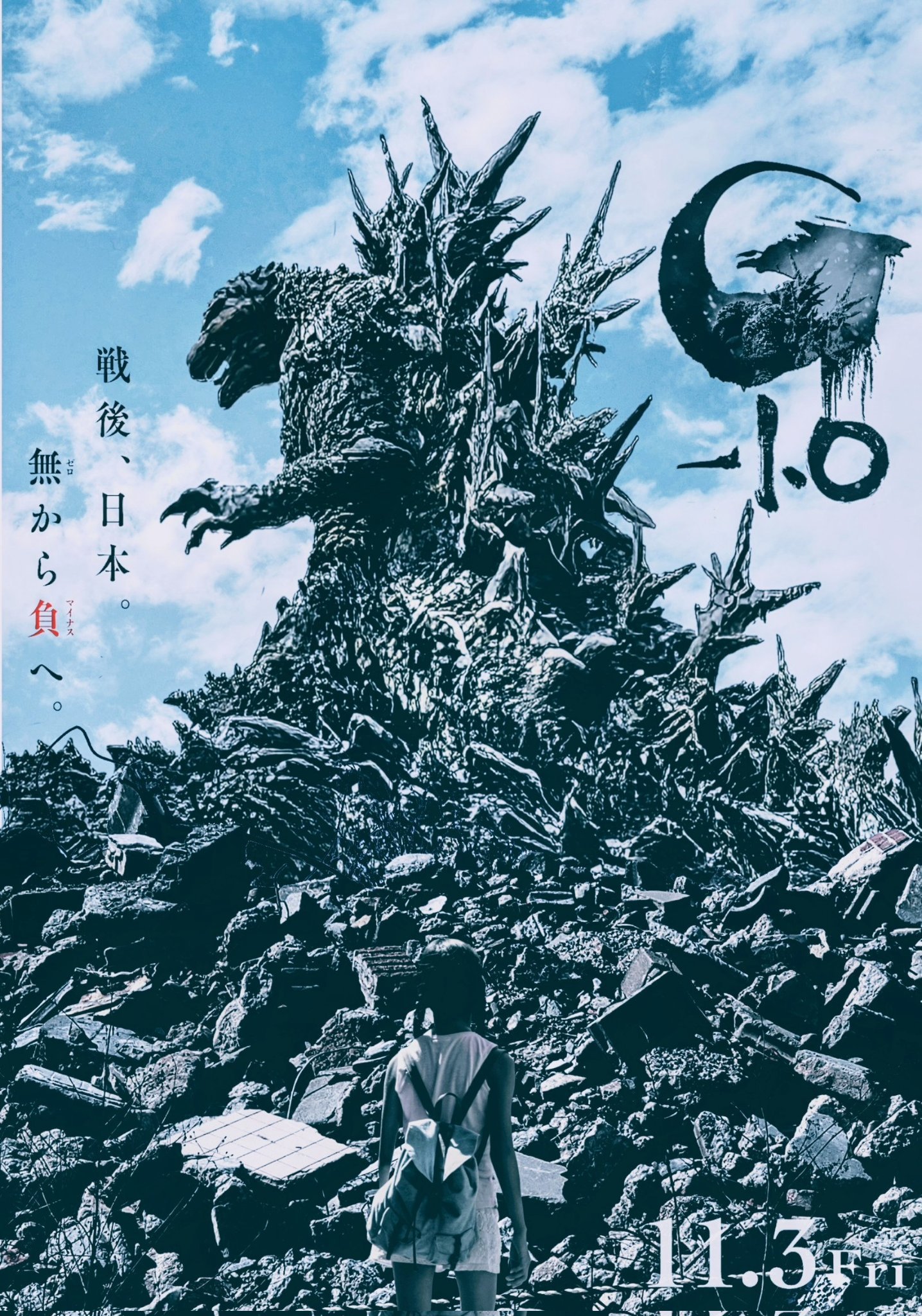 Godzilla minus one poster