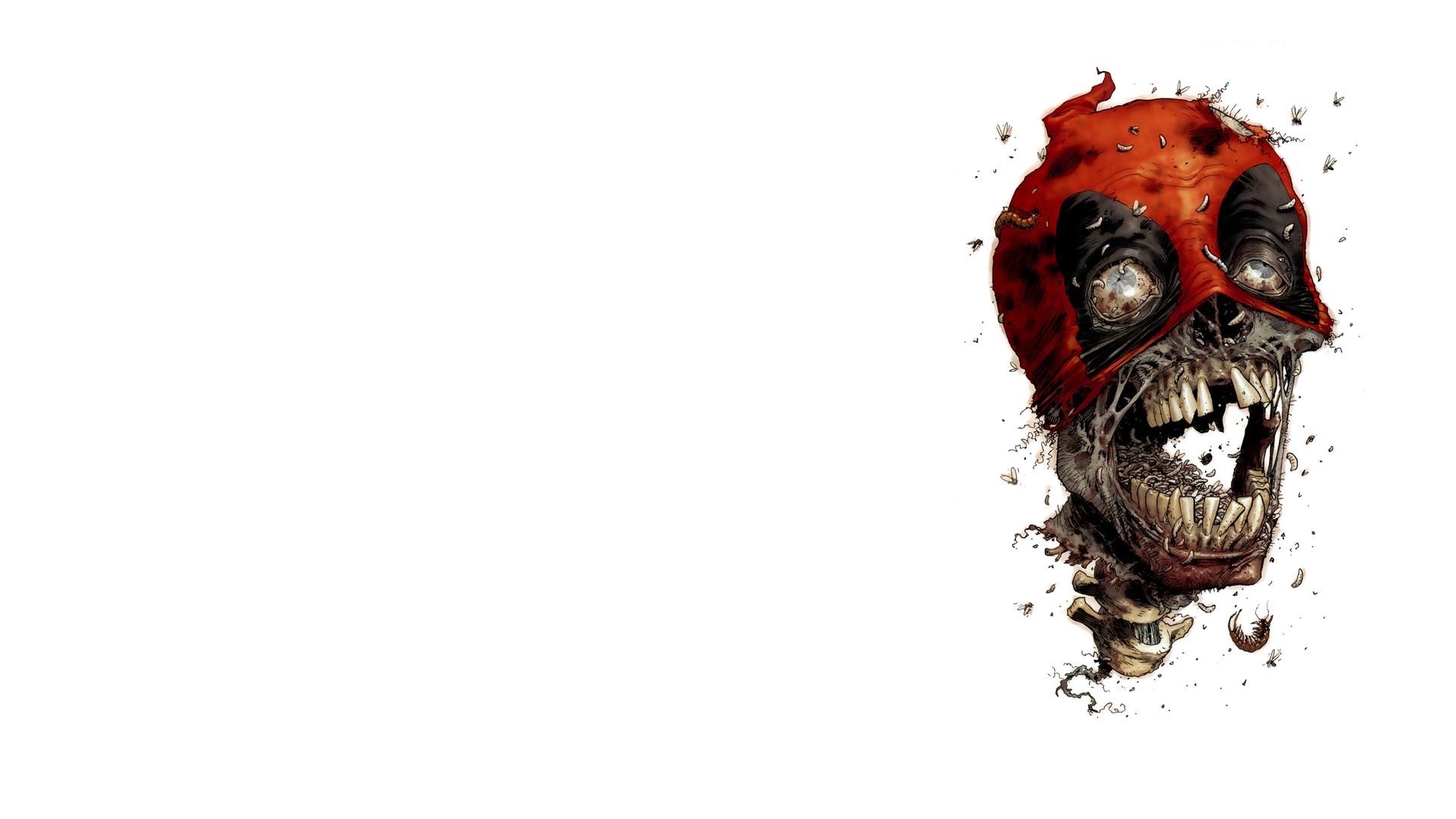 Deadpool, drawing, Marvel Zombies Gallery HD Wallpaper