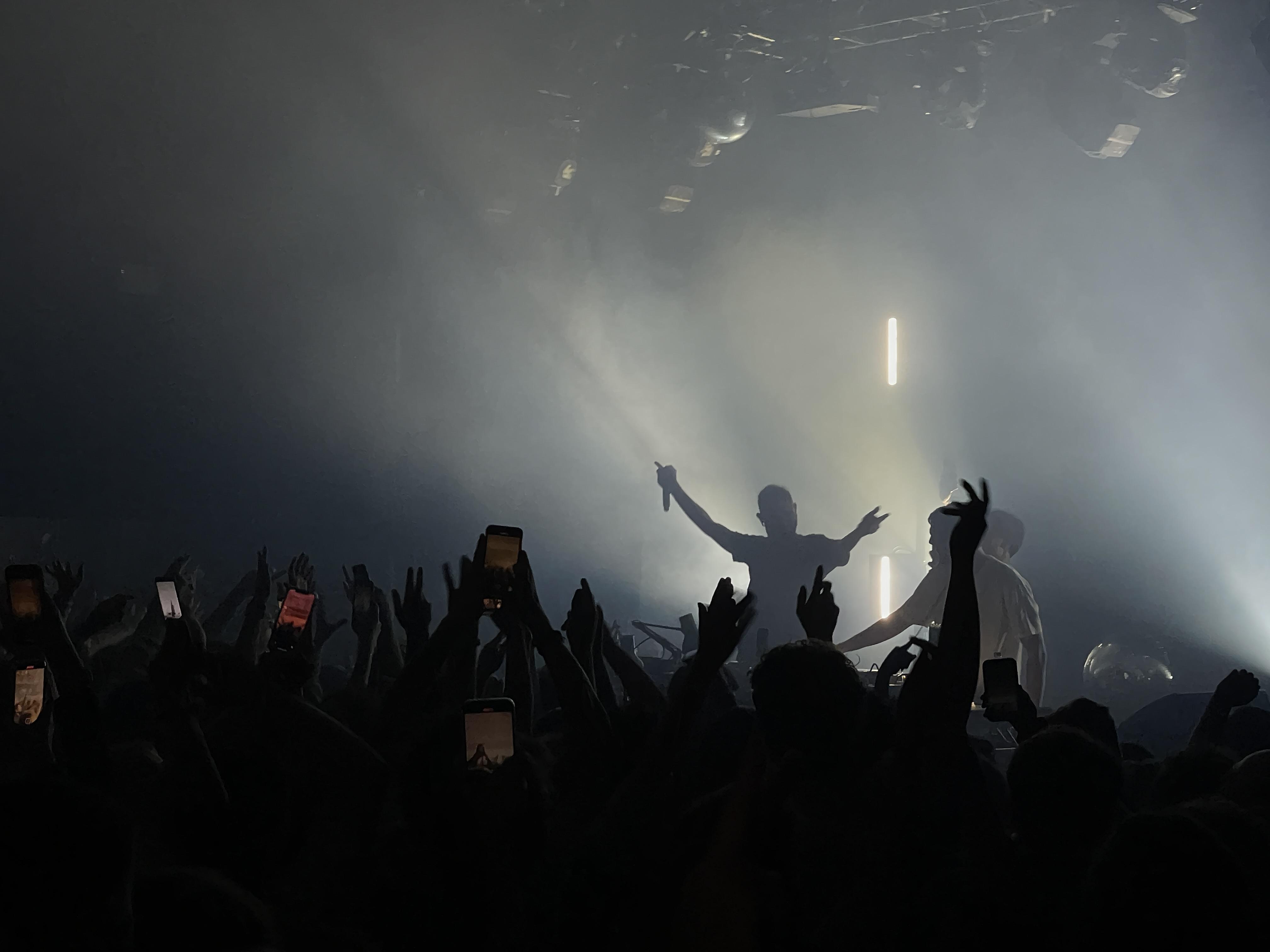 Photos from Skrillex, Fred Again, and Four Tet at the Electric Ballroom surprise set in London, UK