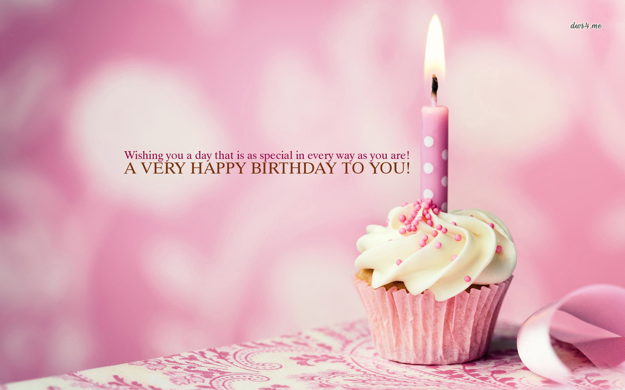 Happy Birthday Cupcake Wallpaper