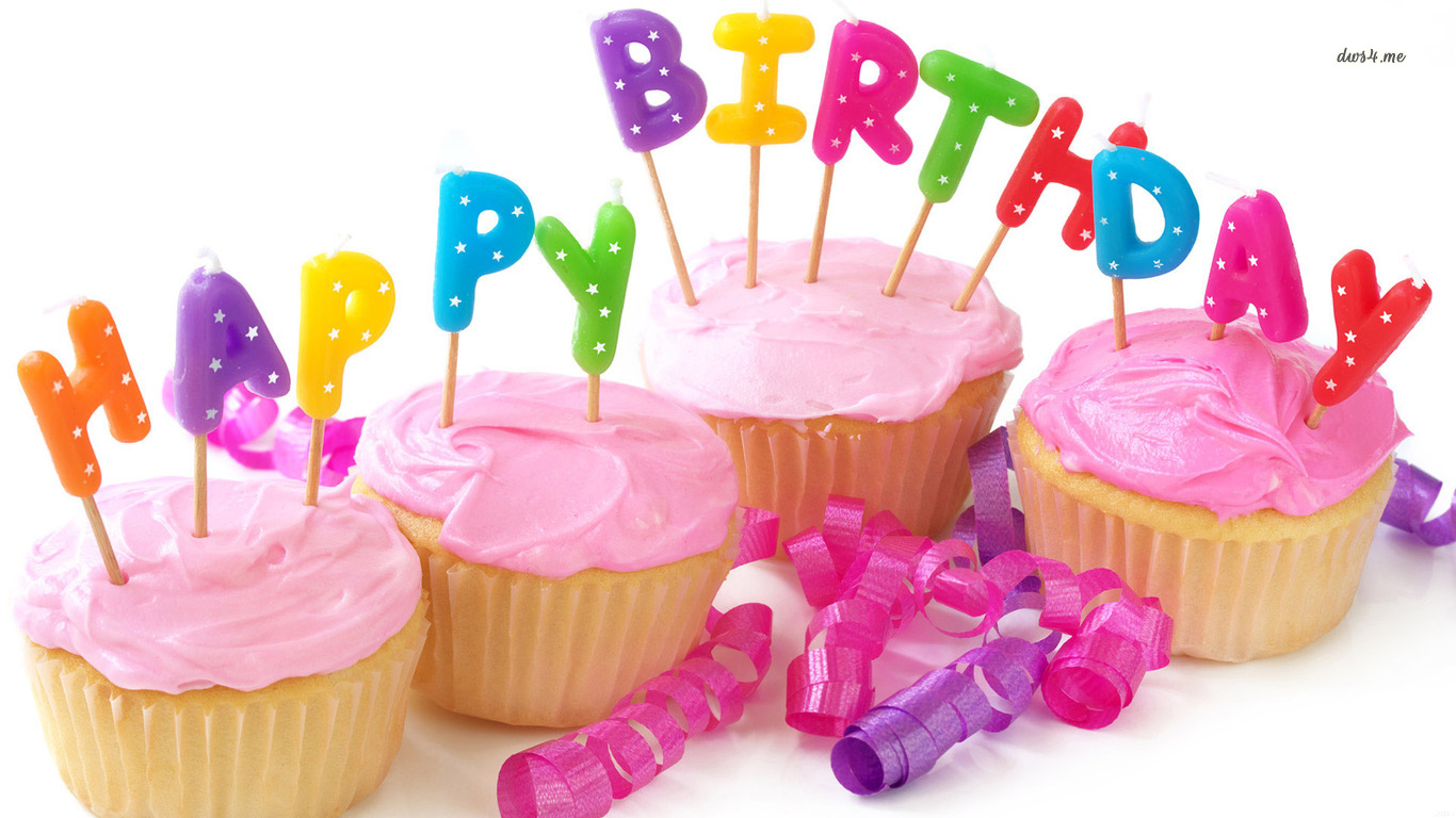 Free download Happy Birthday Cupcakes wallpaper Holiday wallpaper 28977 [1366x768] for your Desktop, Mobile & Tablet. Explore Happy Birthday Cupcake Wallpaper. Happy Birthday Background, Happy Birthday Wallpaper, Wallpaper Happy Birthday Cake