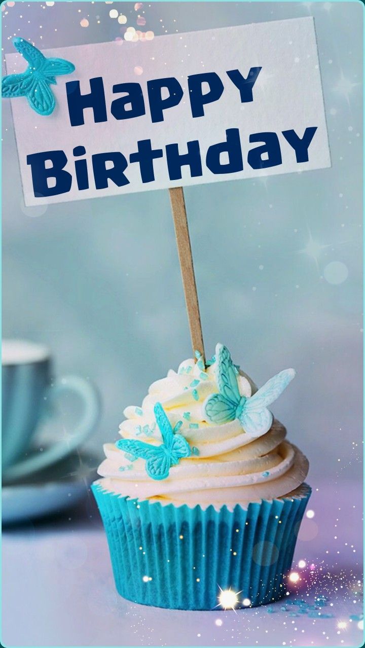 Happy birthday cupcake. Happy birthday cupcakes, Happy birthday fun, Happy birthday art