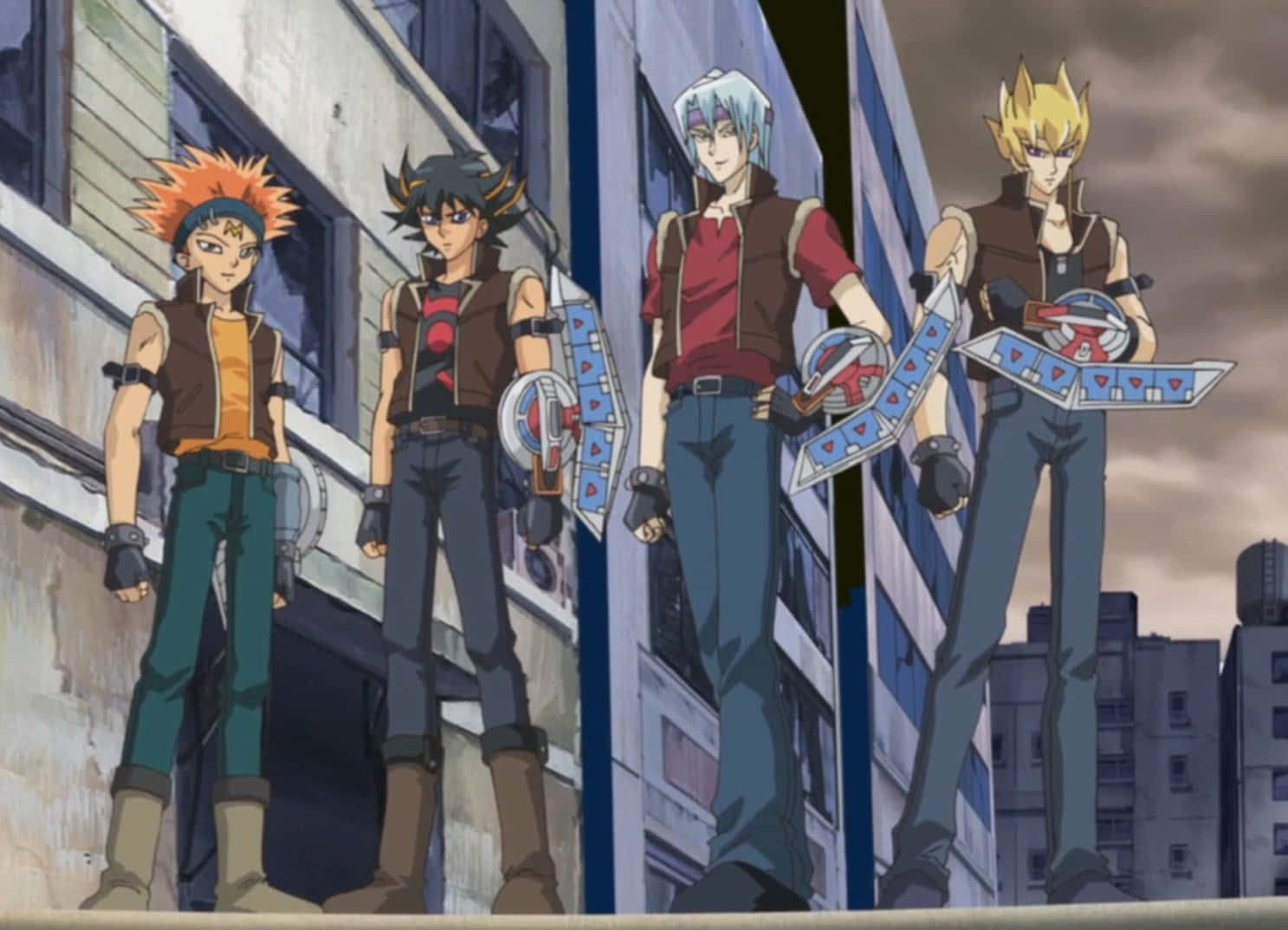 Download Crow Hogan displays his skills on his Duel Runner Wallpaper