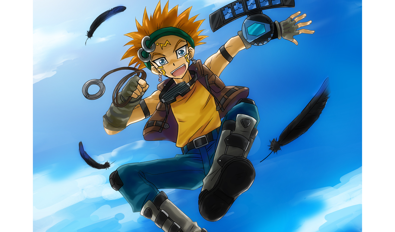 Crow Hogan Gi Oh! 5D's. Anime Image Board