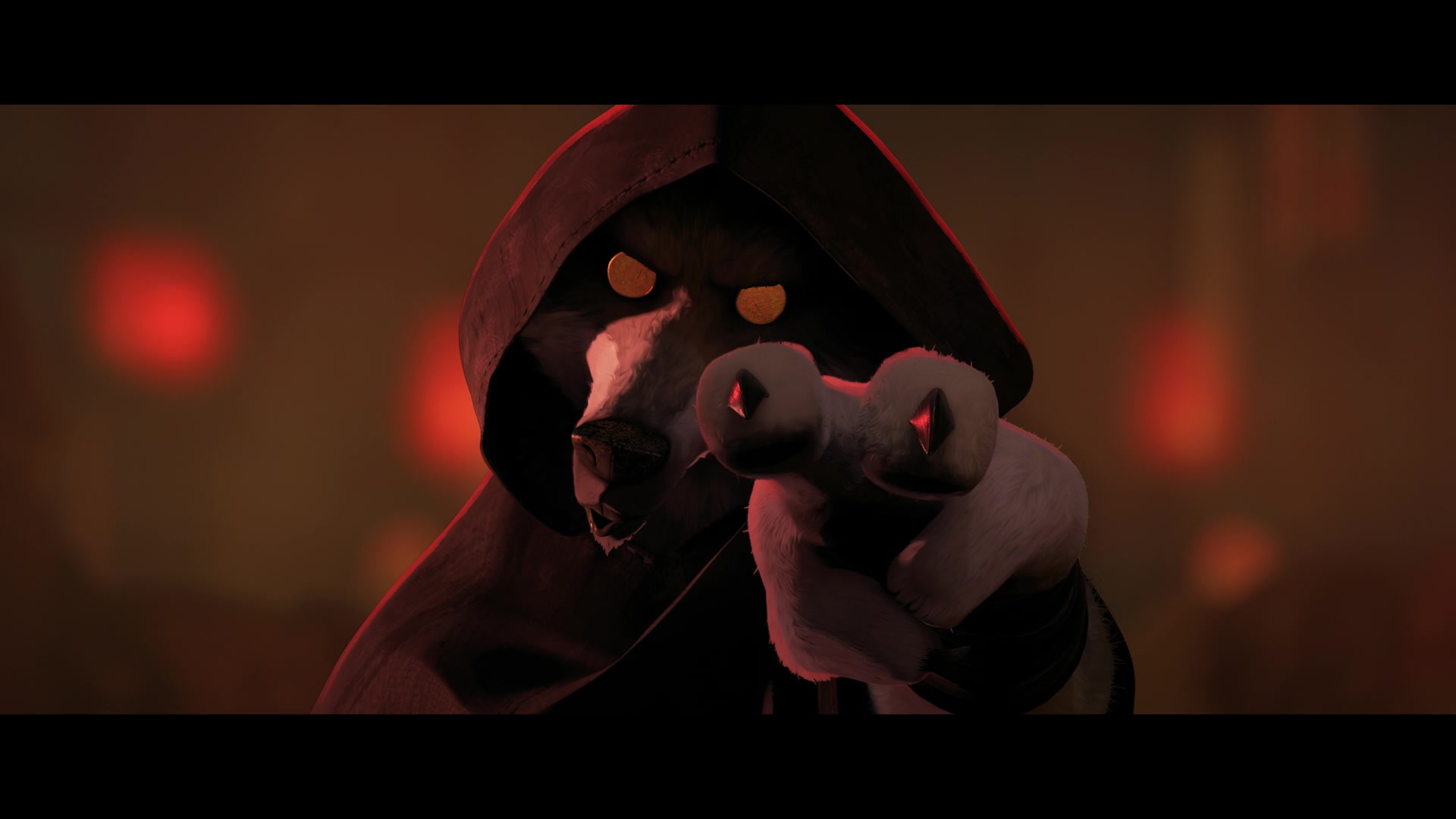 In Puss in Boots: The Last Wish, the Wolf places coins on his eyes and taunts Puss. Explanation in comments