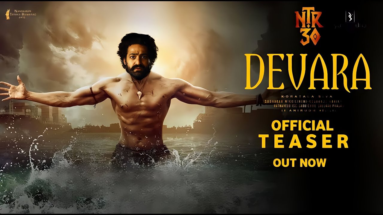 Devara Official Trailer. Devara Theatrical Trailer. Devara Teaser. NTR. Janvi Kapoor. KoratalaSiva. Anurid