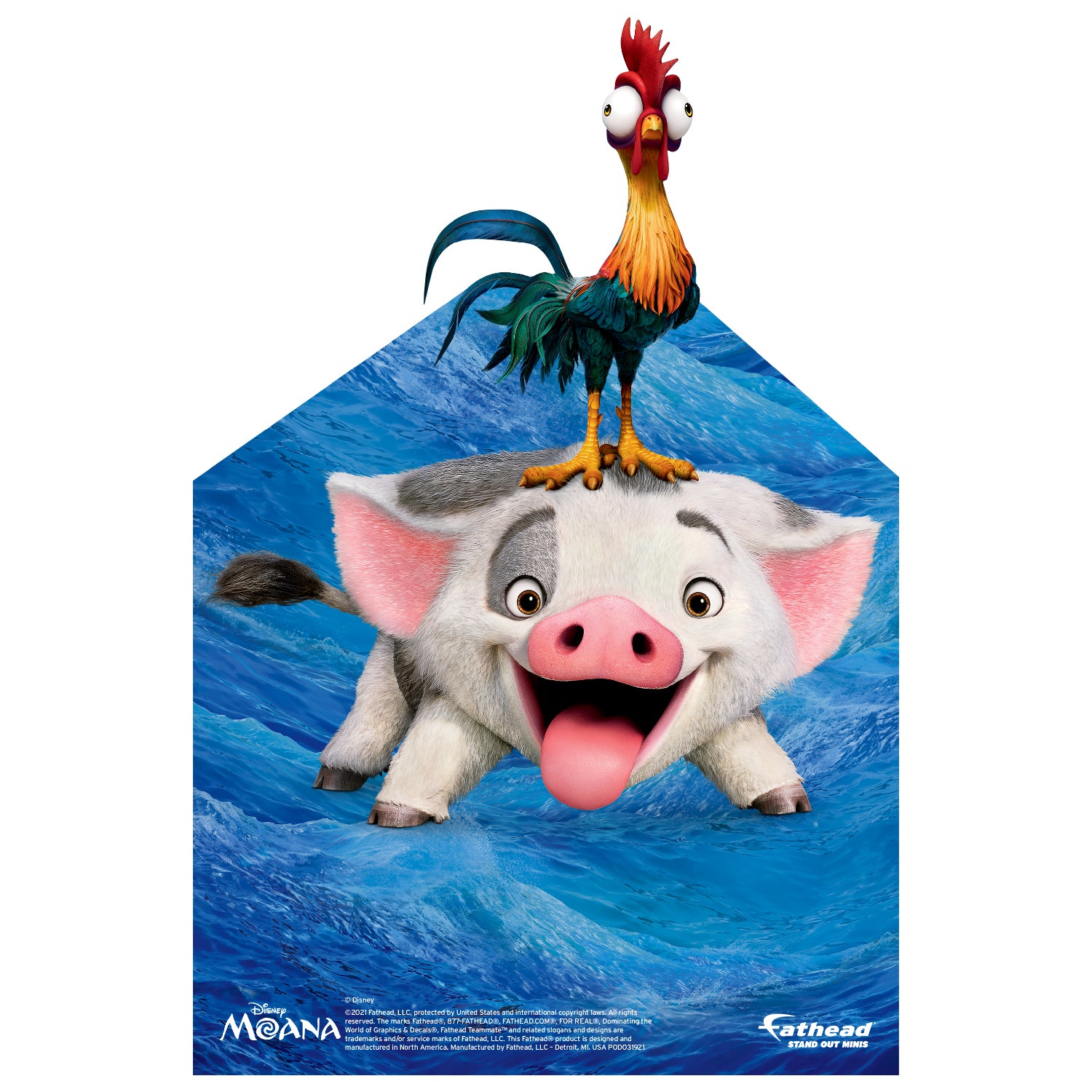 Moana: Pua & Hei Hei Mini Cardstock Cutout Licensed Disne