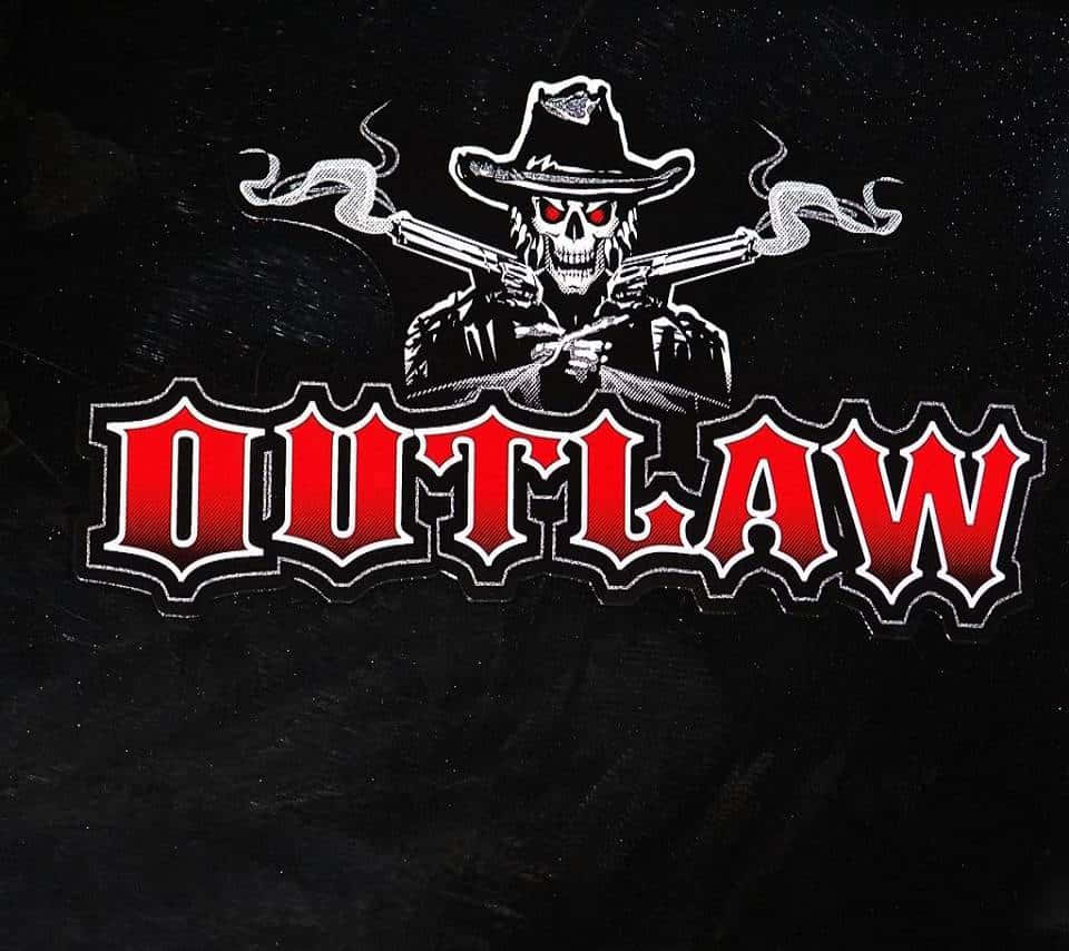 Download Outlaw Skull Cowboy Double Revolver Wallpaper