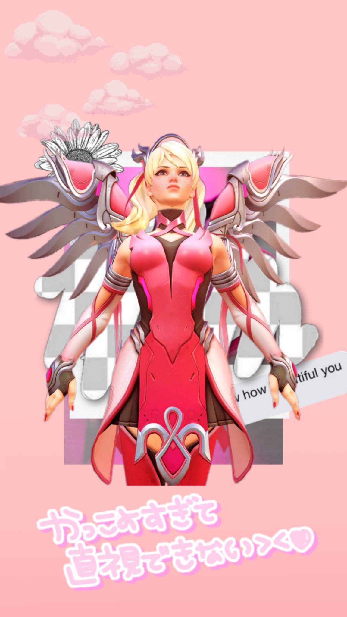 Pink Mercy Wallpaper Edits