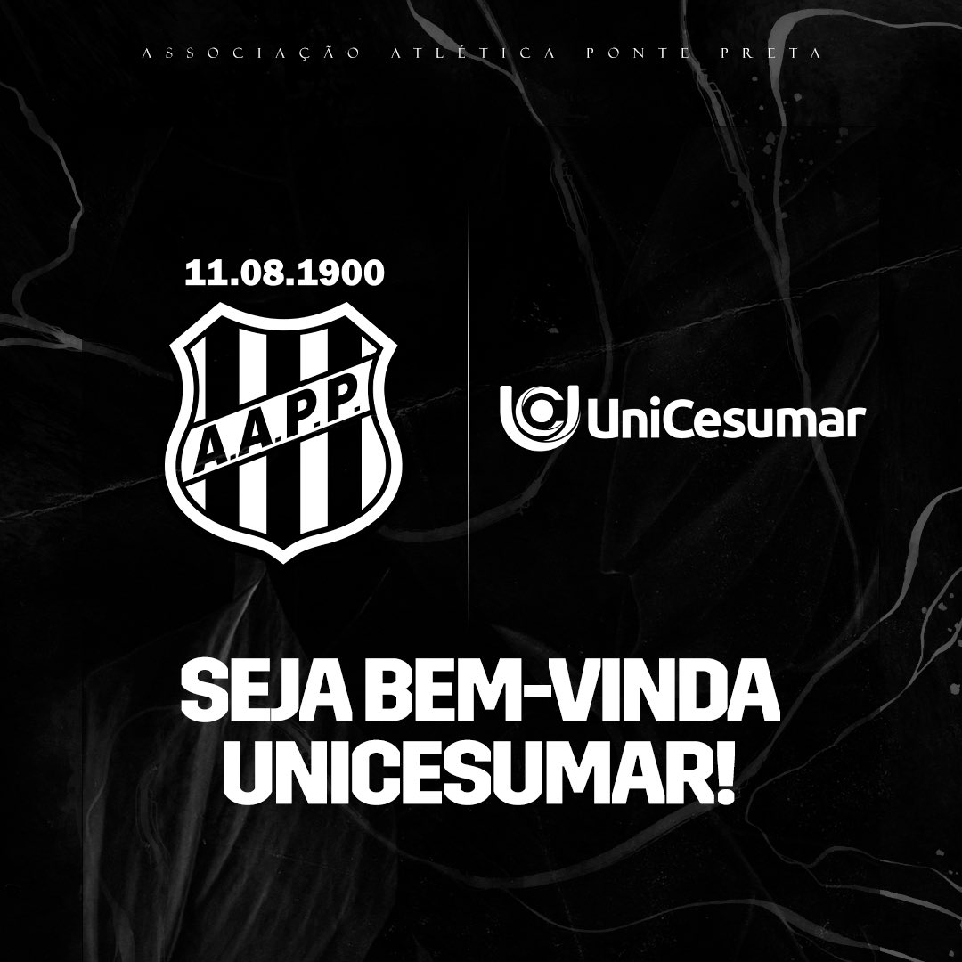 Paulista A2: Ponte Preta anuncia mais um patrocinador para 2023