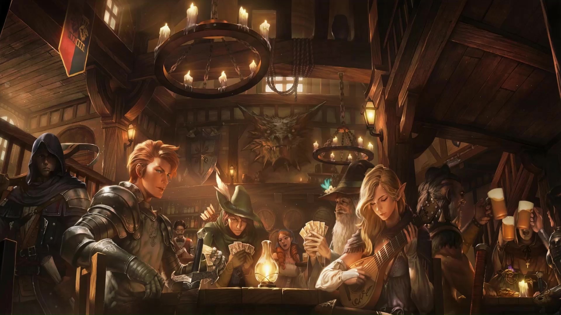 Fantasy Tavern Sextet Live Wallpaper, Animated Wallpaper