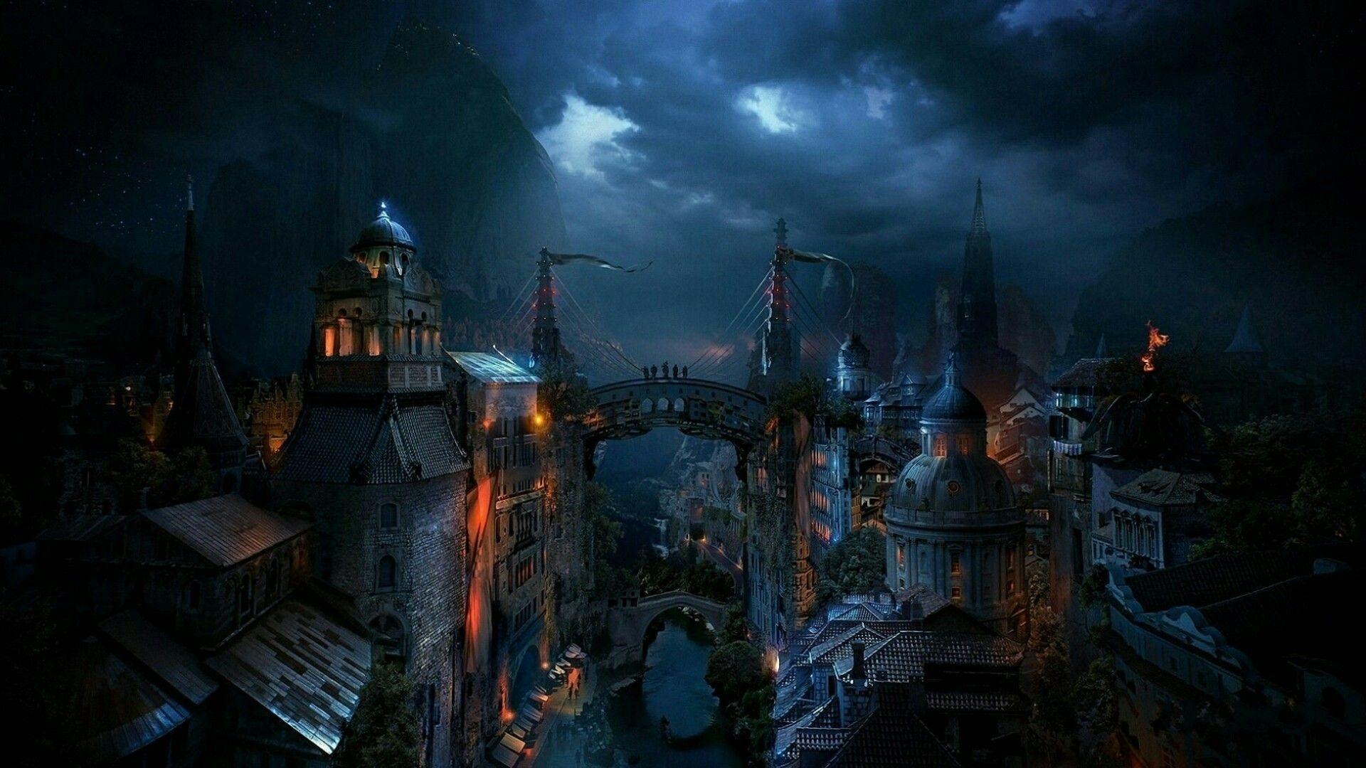 Medieval City Wallpaper