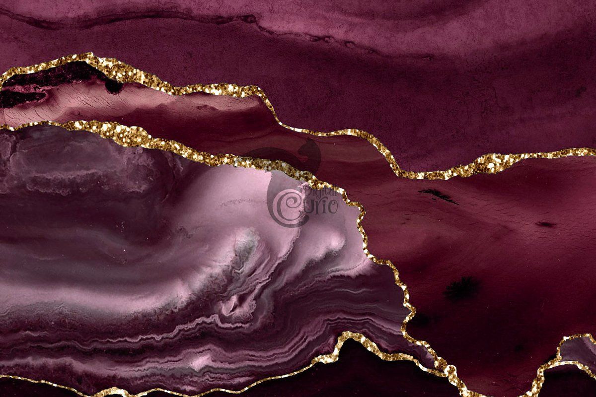 Burgundy & Gold Agate Borders. Burgundy and gold, Burgundy, Paper background texture
