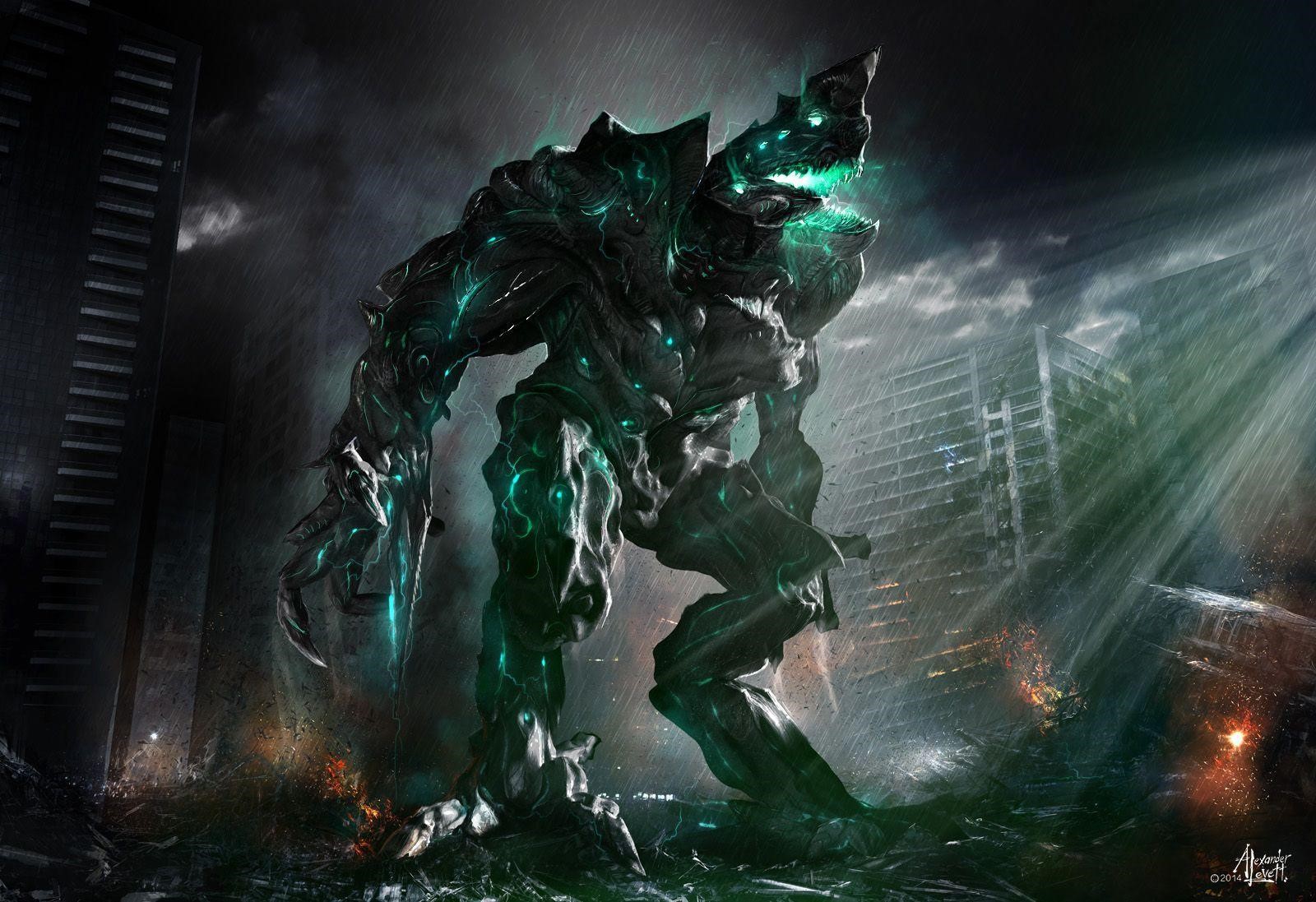 dark, creature, kaiju, Pacific Rim Gallery HD Wallpaper
