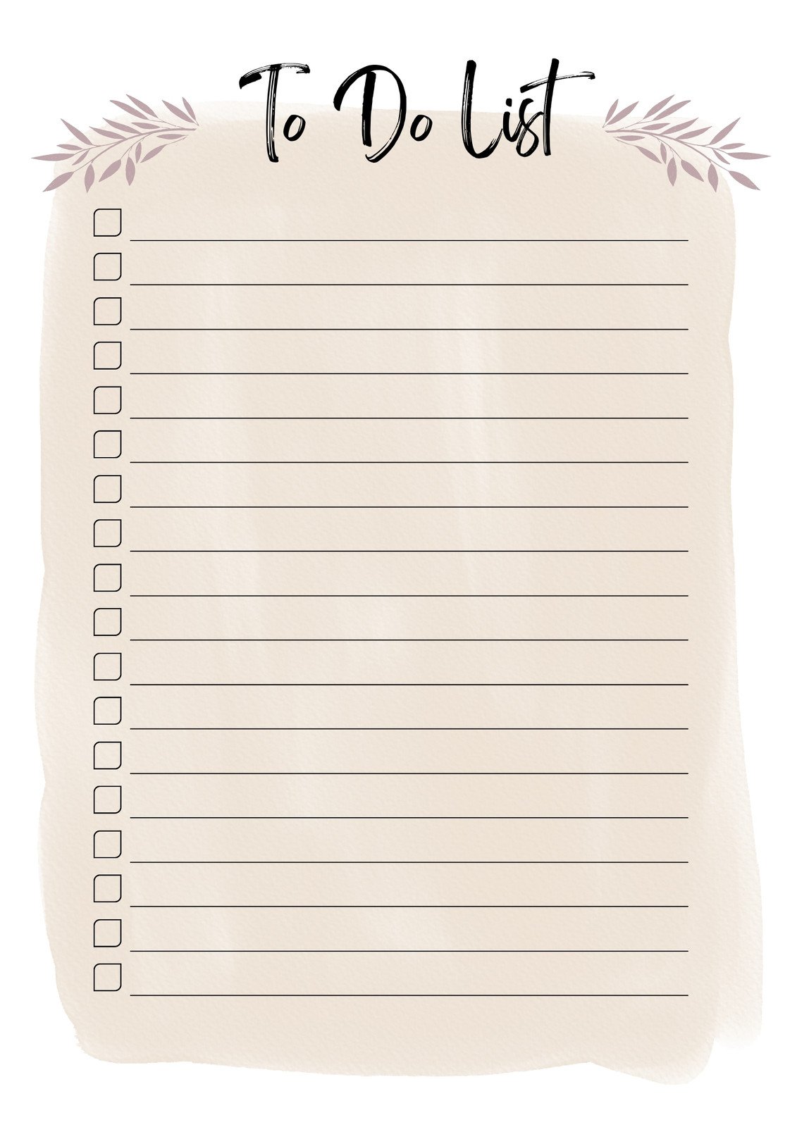 to do list