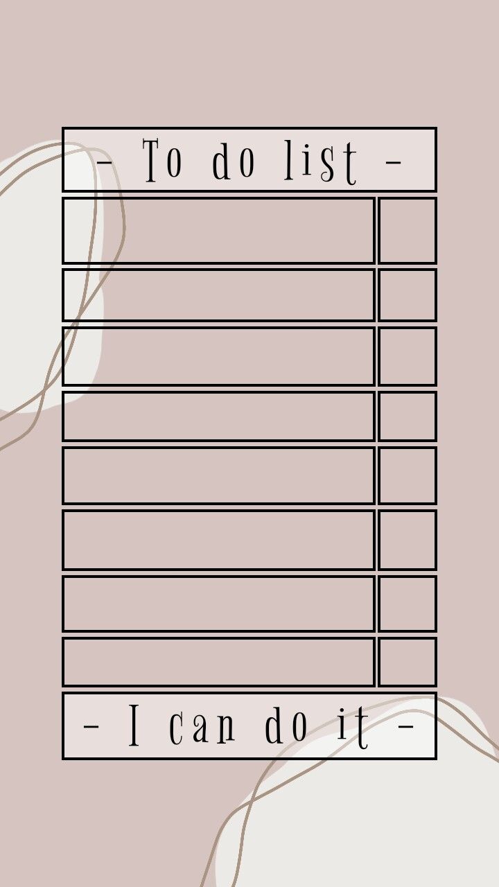 To do list wallpaper