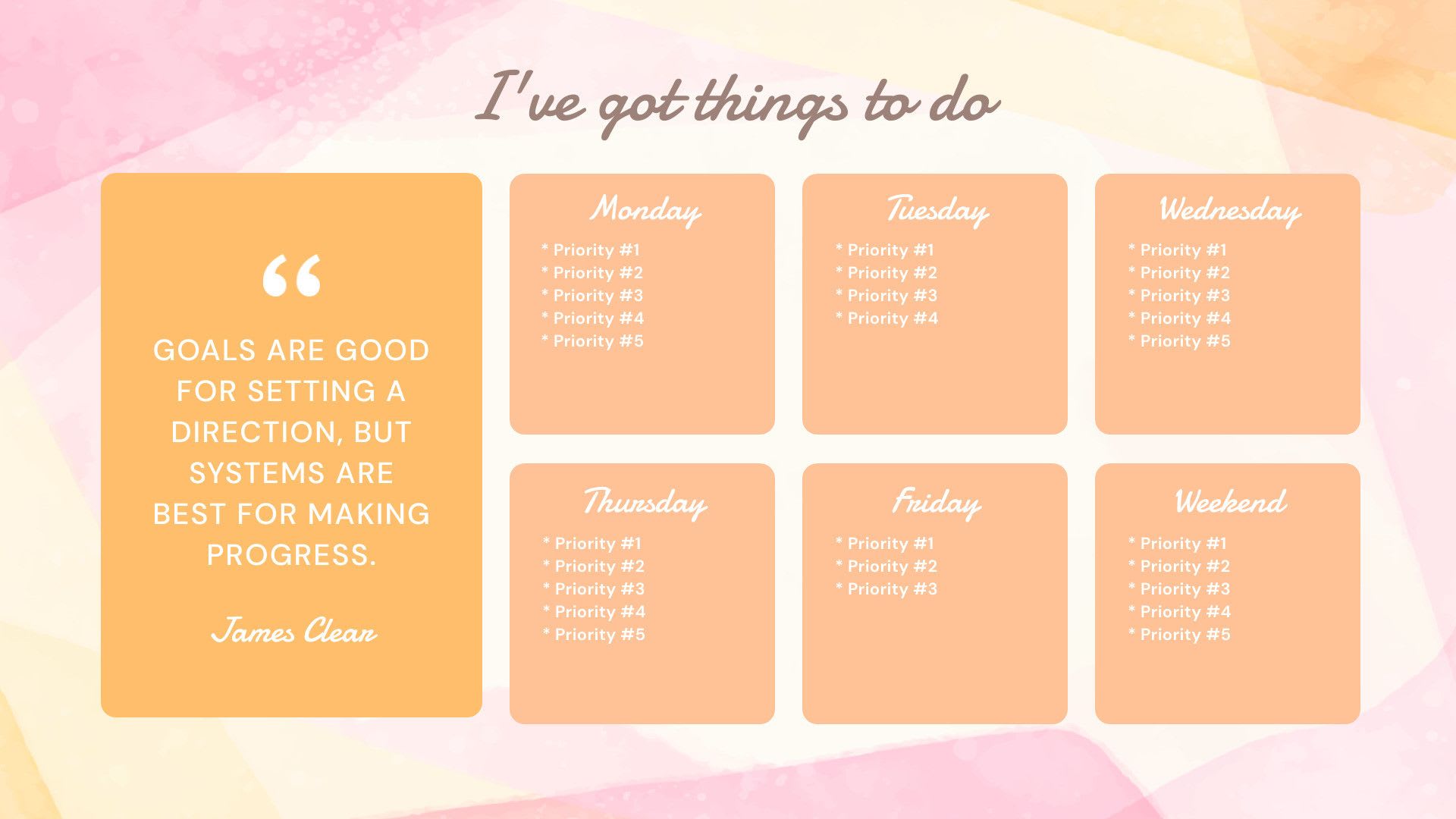 How to Generate Weekly Goal Wallpaper for Productivity